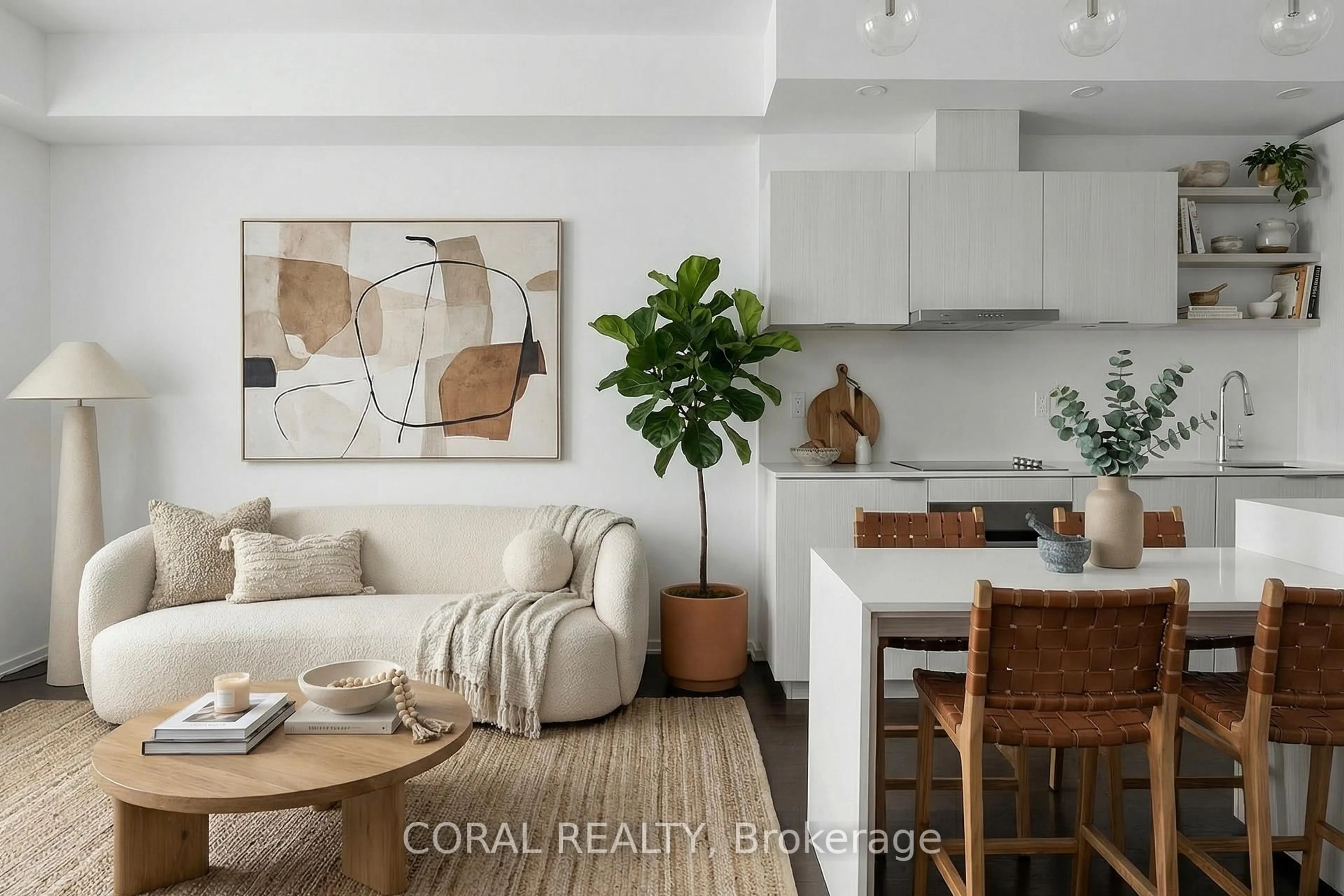 Open concept kitchen, unknown for 12 Bonnycastle St #414, Toronto Ontario M5A 0B5