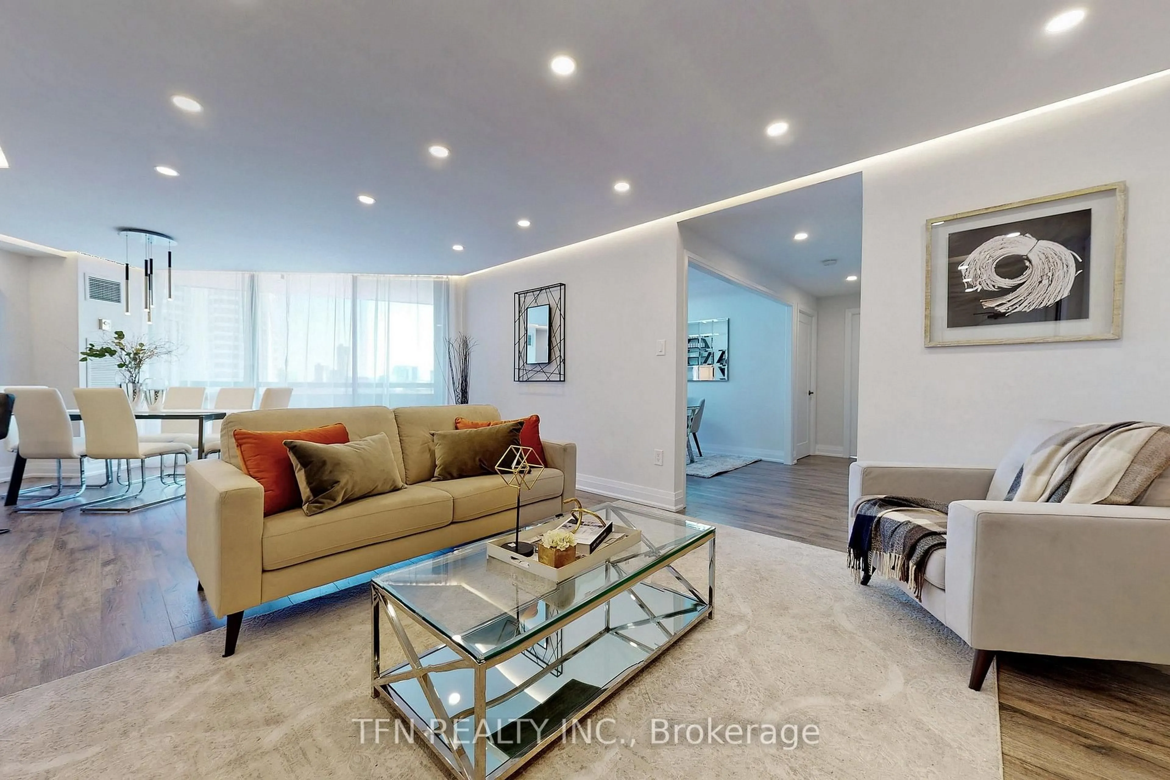 Living room with furniture, unknown for 75 Graydon Hall Dr #1408, Toronto Ontario M3A 3M5