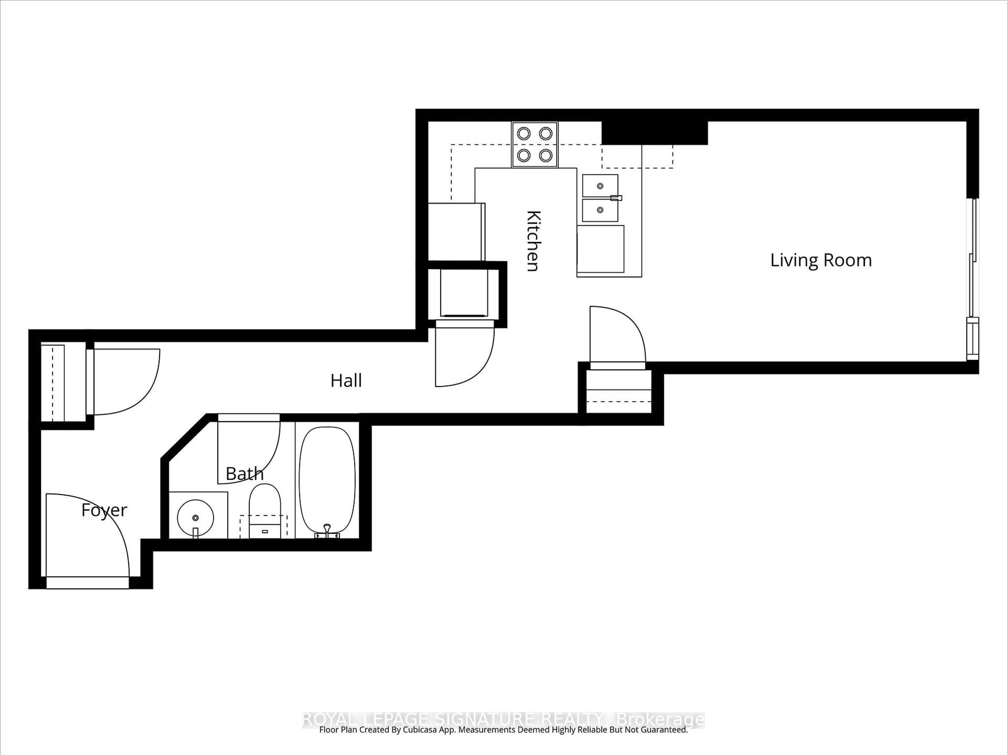Floor plan for 8 Scollard St #709, Toronto Ontario M5R 1M2