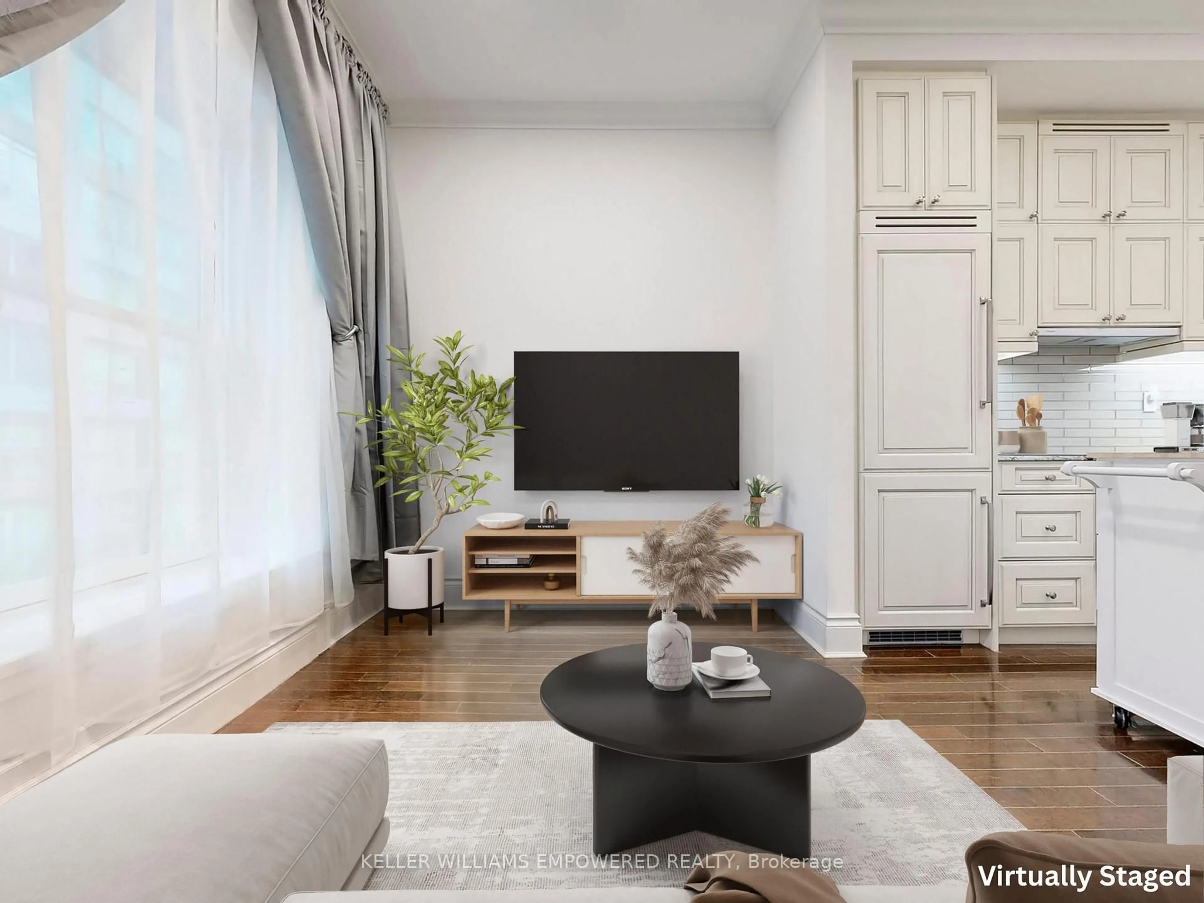 Living room with furniture, unknown for 22 Leader Lane #522, Toronto Ontario M5E 0B2