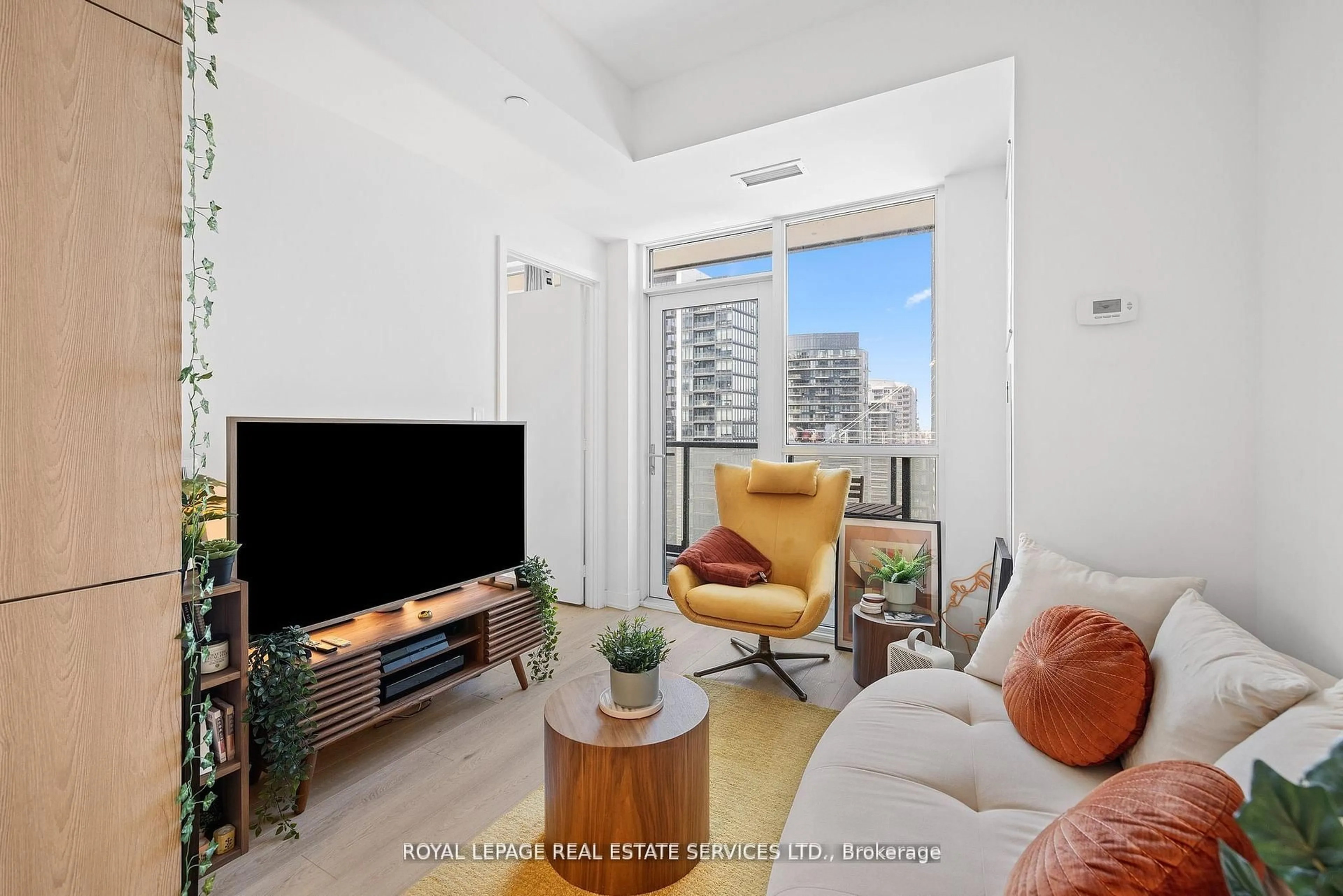 Living room with furniture, unknown for 50 Ordnance St #1603, Toronto Ontario M6K 0C9