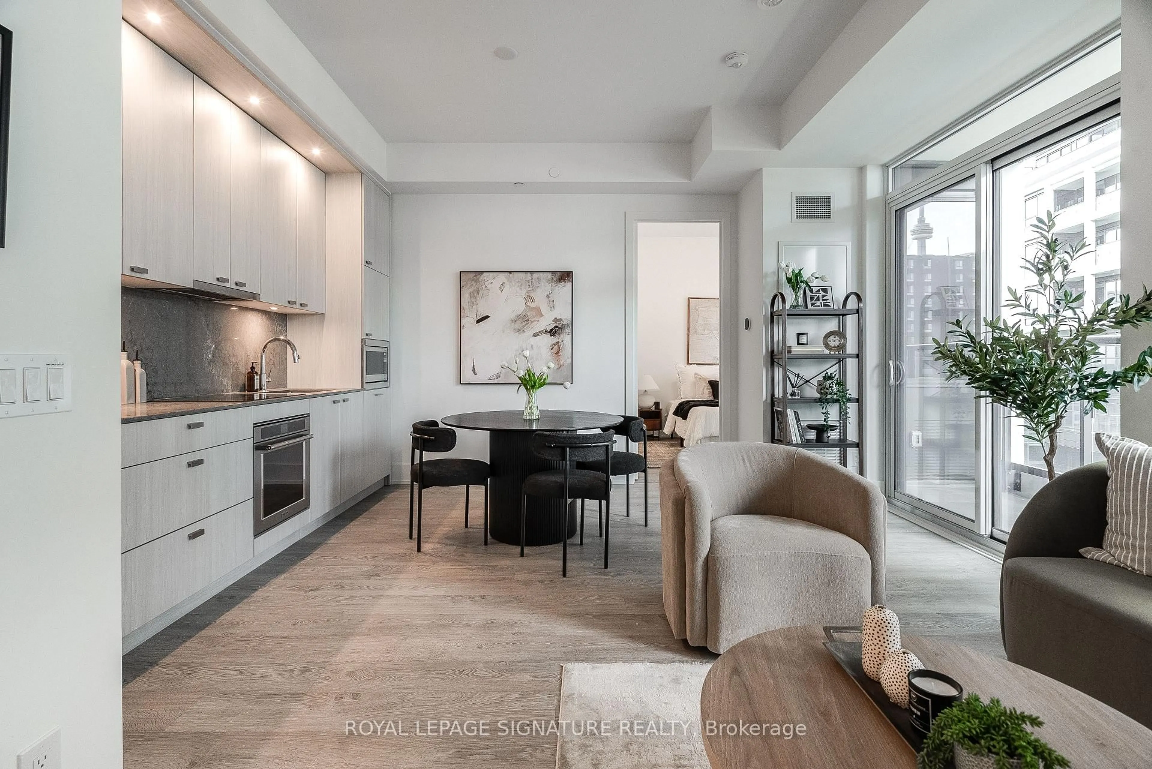 Open concept kitchen, ceramic/tile floor for 115 Denison Ave #501, Toronto Ontario M5T 2N1