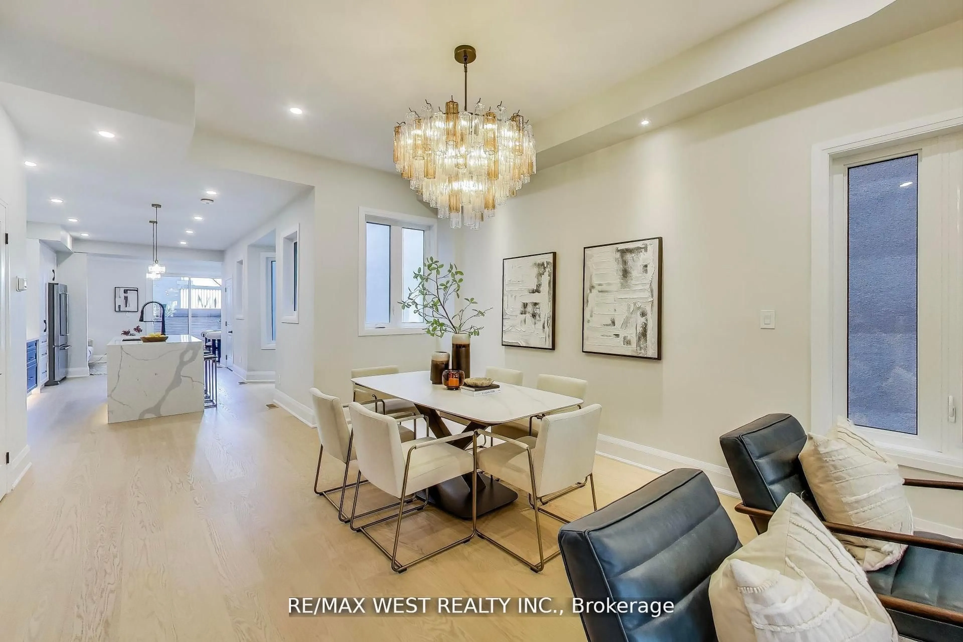 Dining room, ceramic/tile floor for 21 Rolyat St, Toronto Ontario M6J 1S5