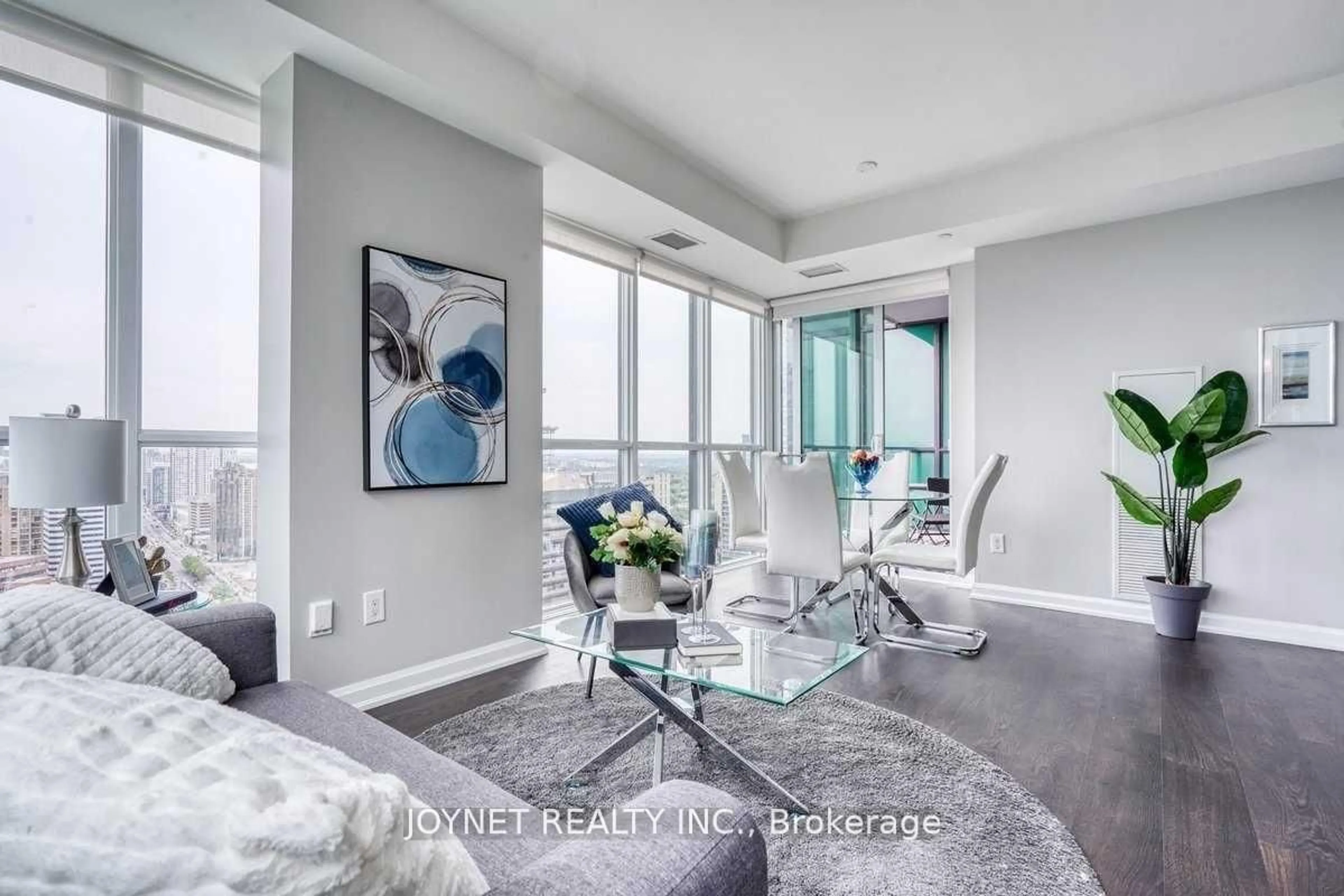 Living room with furniture, unknown for 9 Bogert Ave #2807, Toronto Ontario M2N 0H3