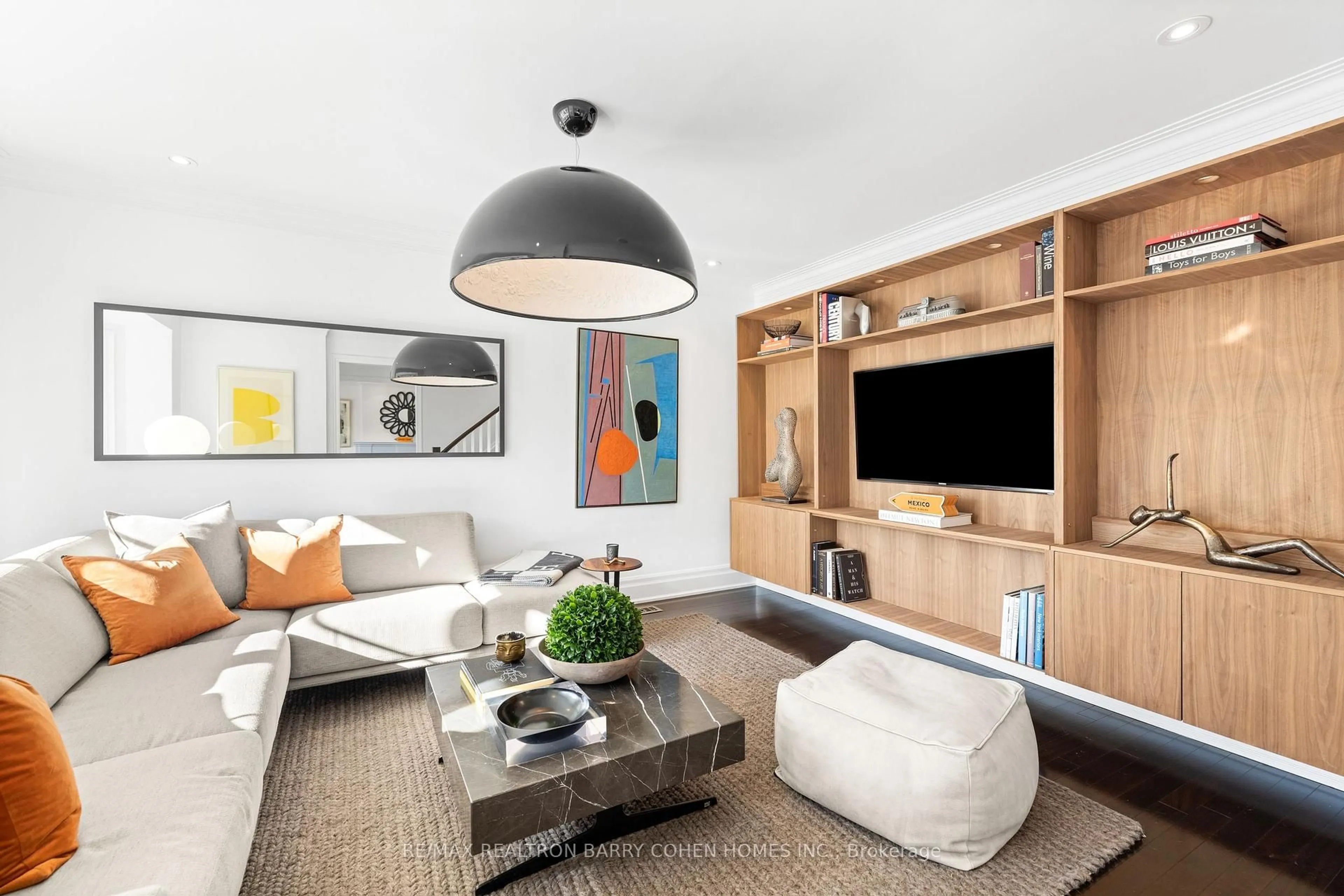 Living room with furniture, unknown for 215 Lonsmount Dr, Toronto Ontario M5P 2Y6