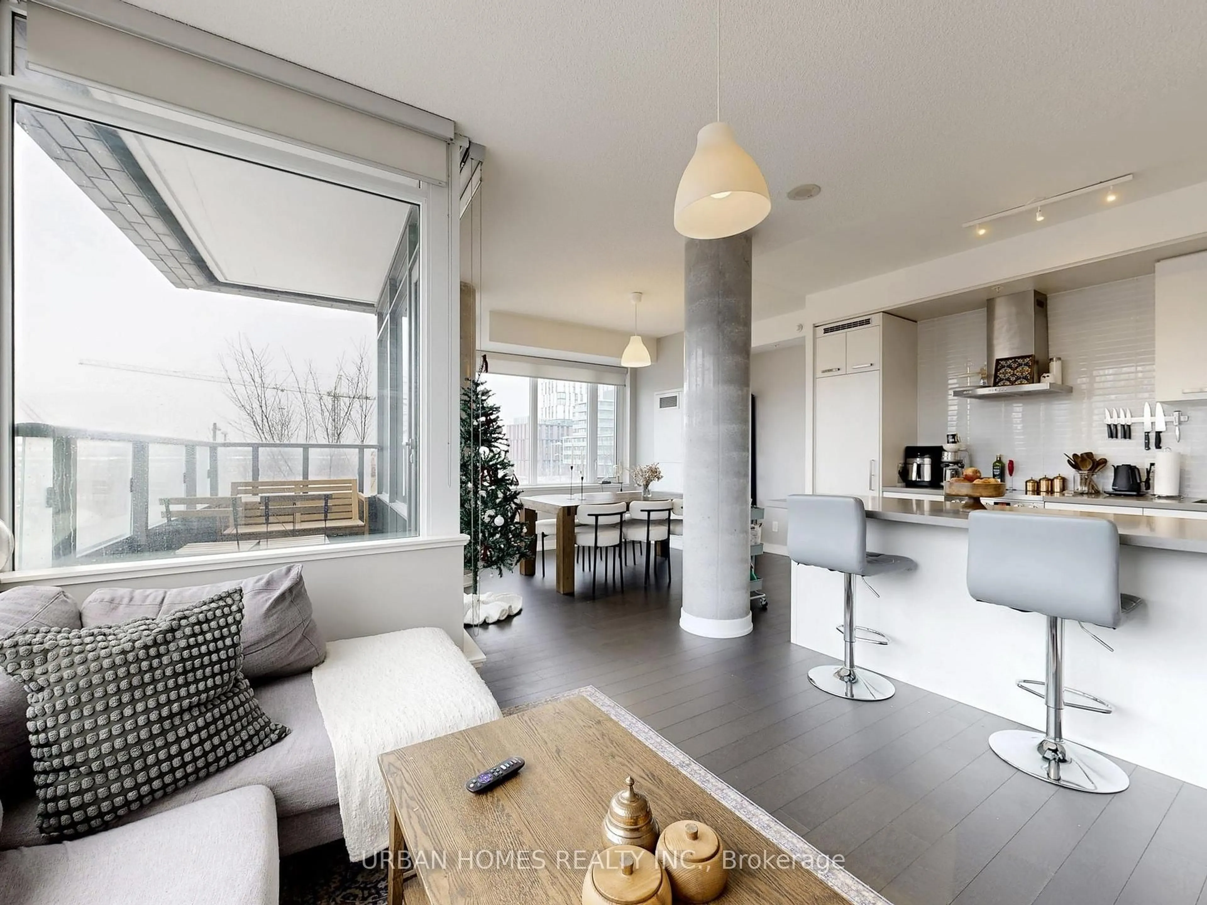 Living room with furniture, unknown for 120 Bayview Ave #S202, Toronto Ontario M5A 3R7