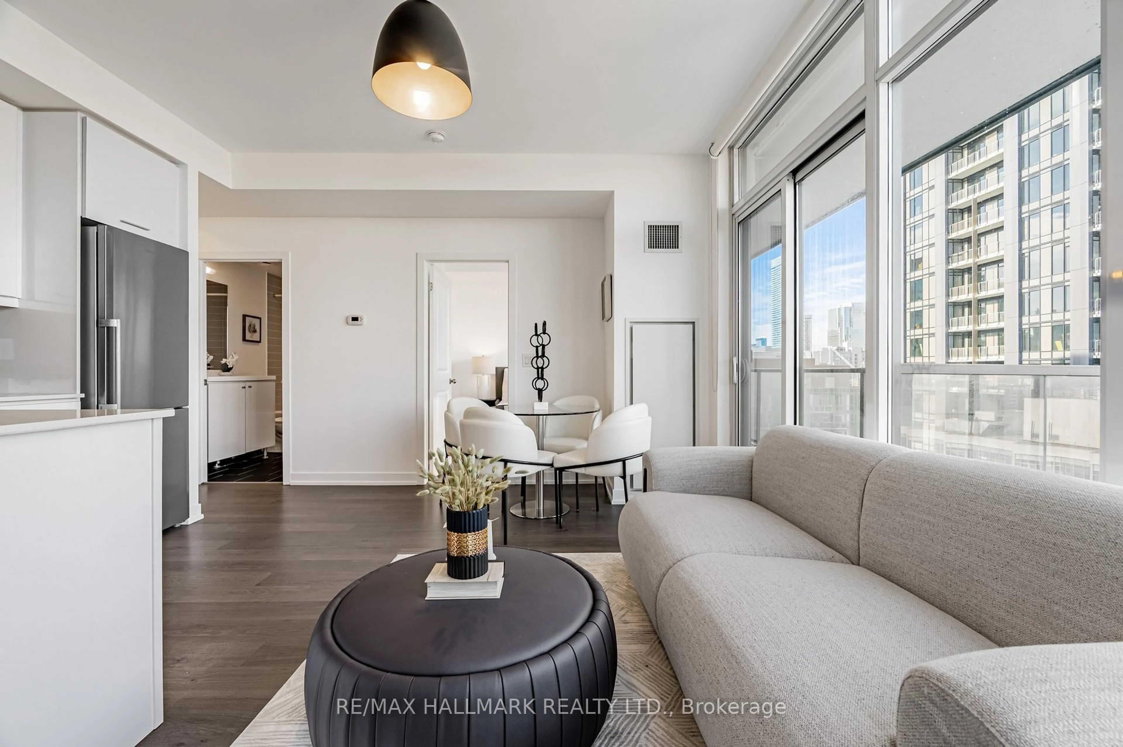 Living room with furniture, unknown for 105 George St #1704, Toronto Ontario M5A 0L4