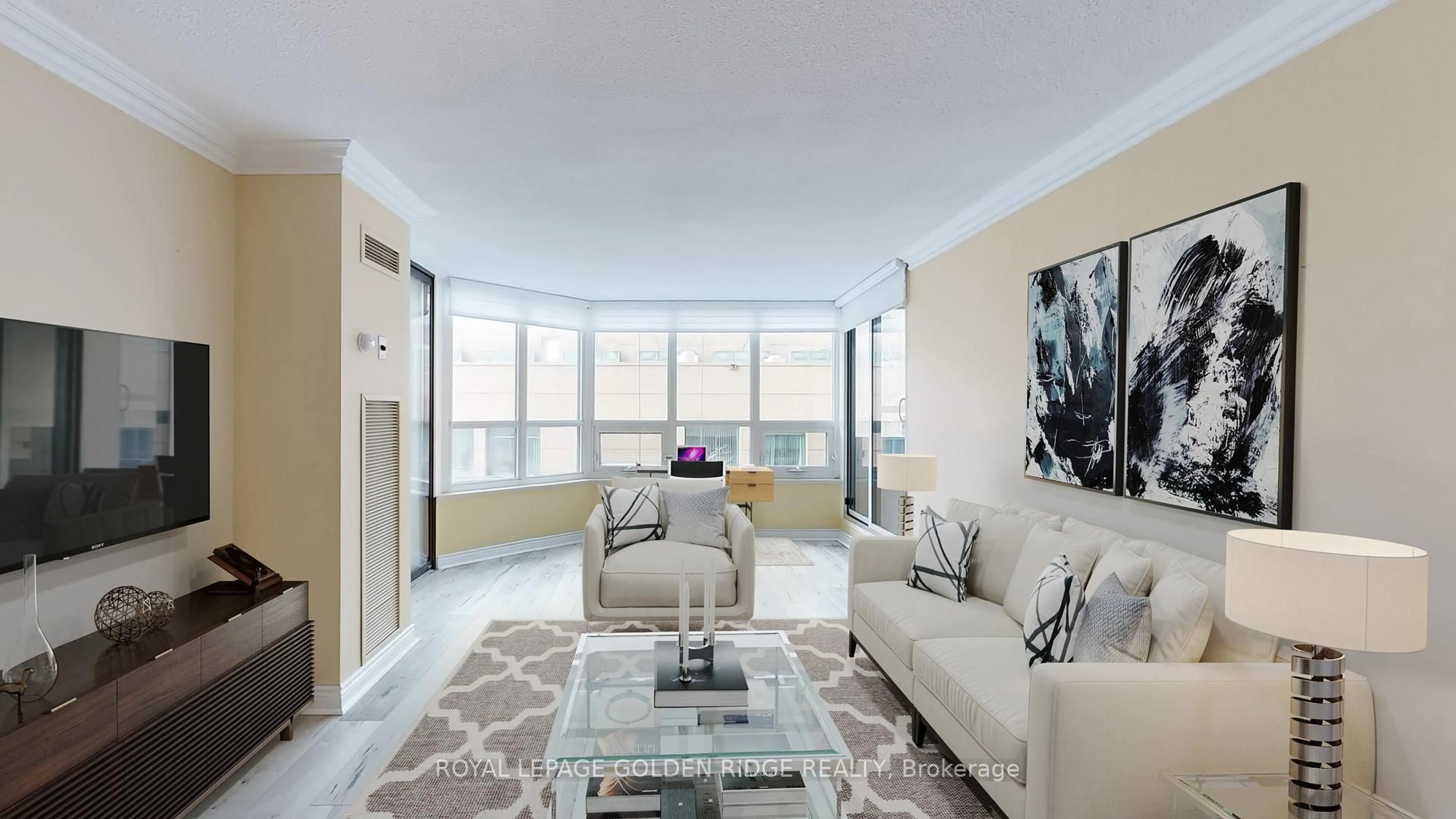 Living room with furniture, unknown for 65 Spring Garden Ave #304, Toronto Ontario M2N 6H9