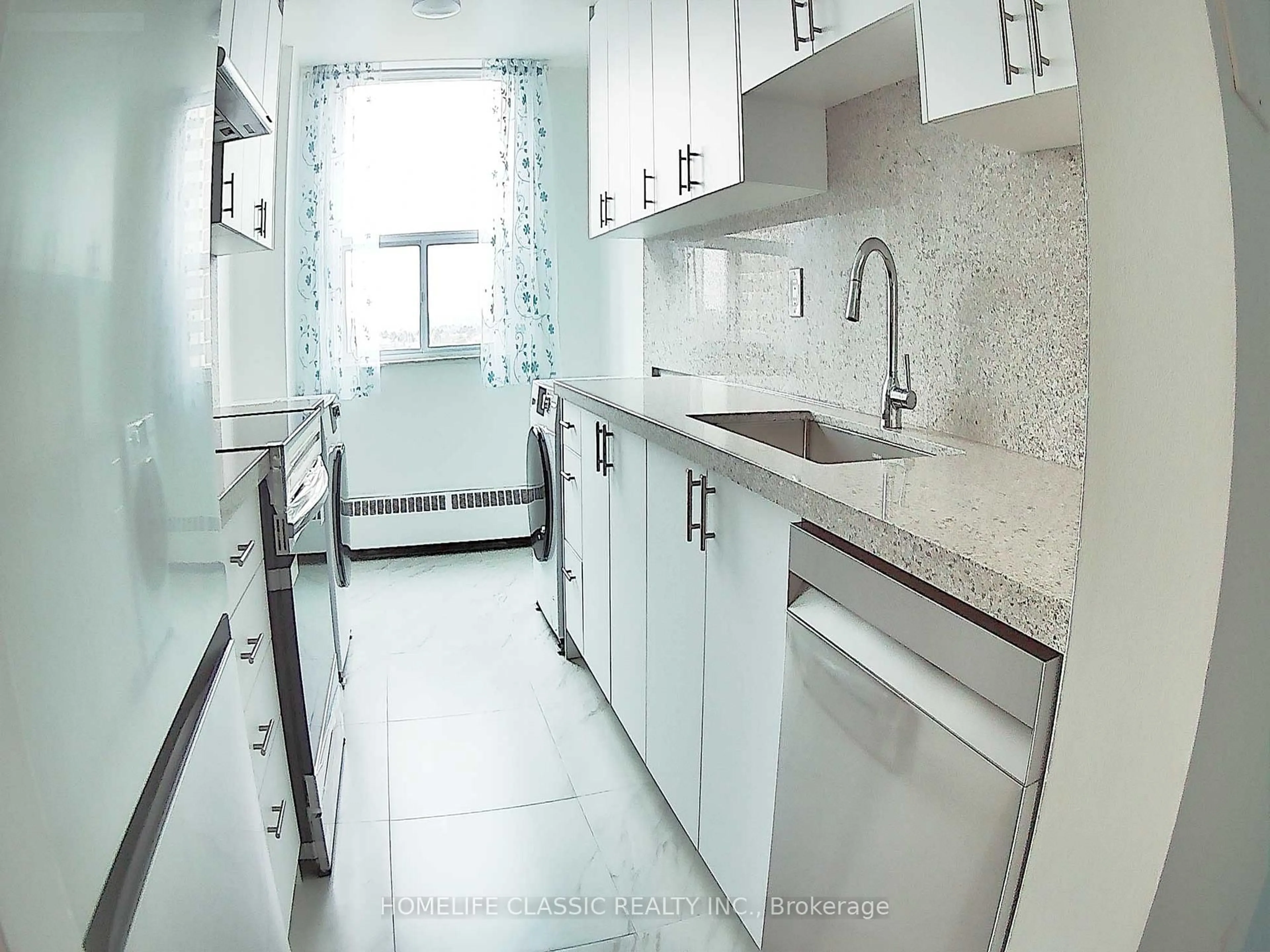 Standard kitchen, ceramic/tile floor for 175 Hilda Ave #1109, Toronto Ontario M2M 1V8