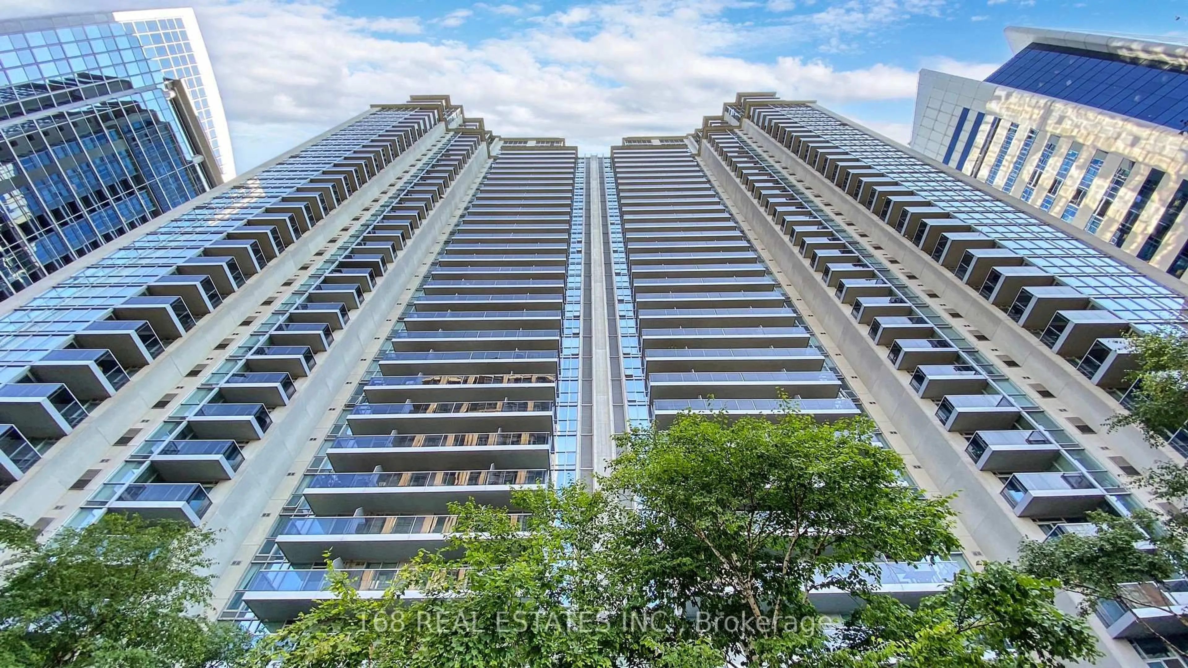 A pic from outside/outdoor area/front of a property/back of a property/a pic from drone, city buildings view from balcony for 4978 Yonge St #1202, Toronto Ontario M2N 7G8