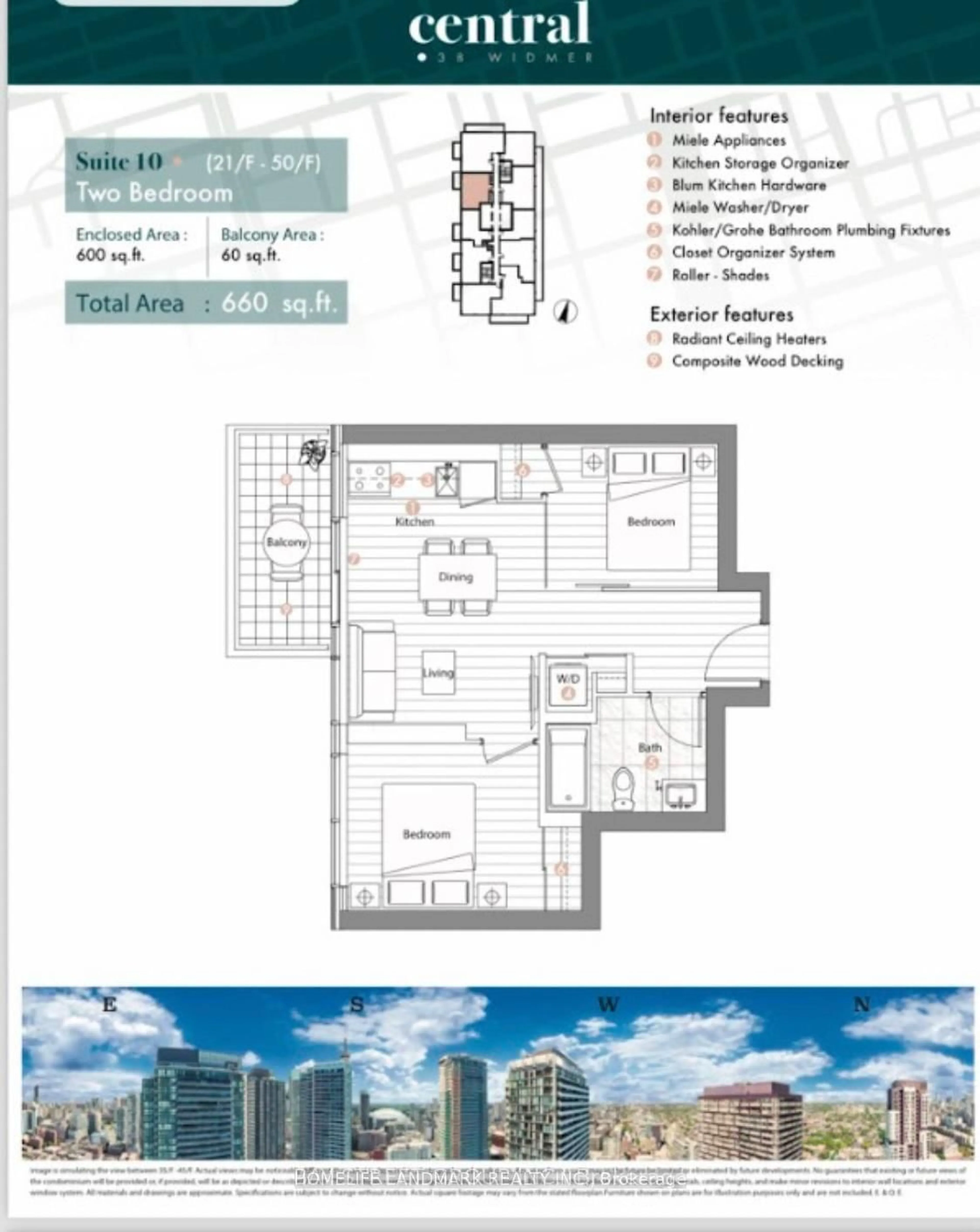 Floor plan for 38 Widmer St #2510, Toronto Ontario M5V 0P7