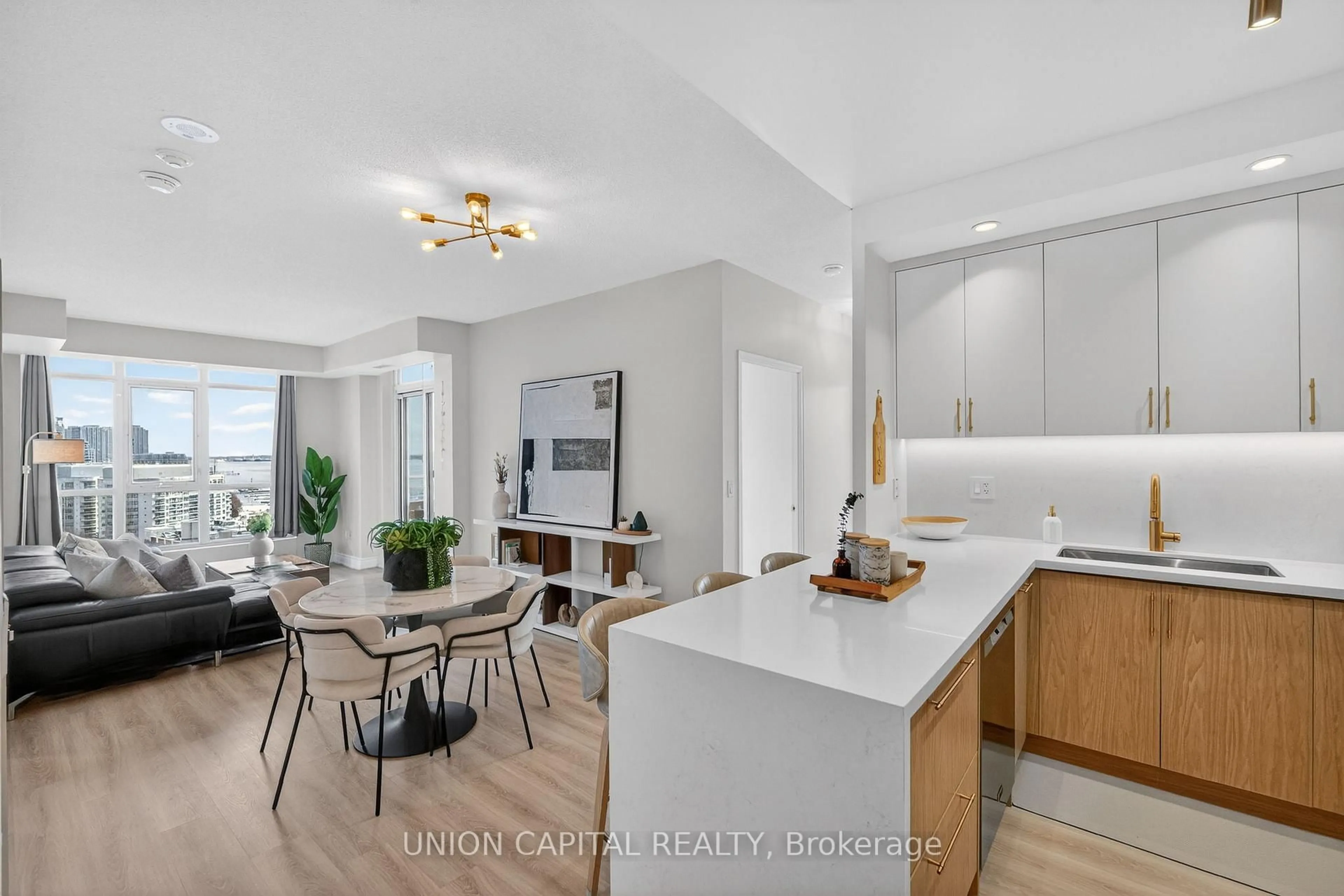 Open concept kitchen, unknown for 21 Grand Magazine St #1501, Toronto Ontario M5V 1B5