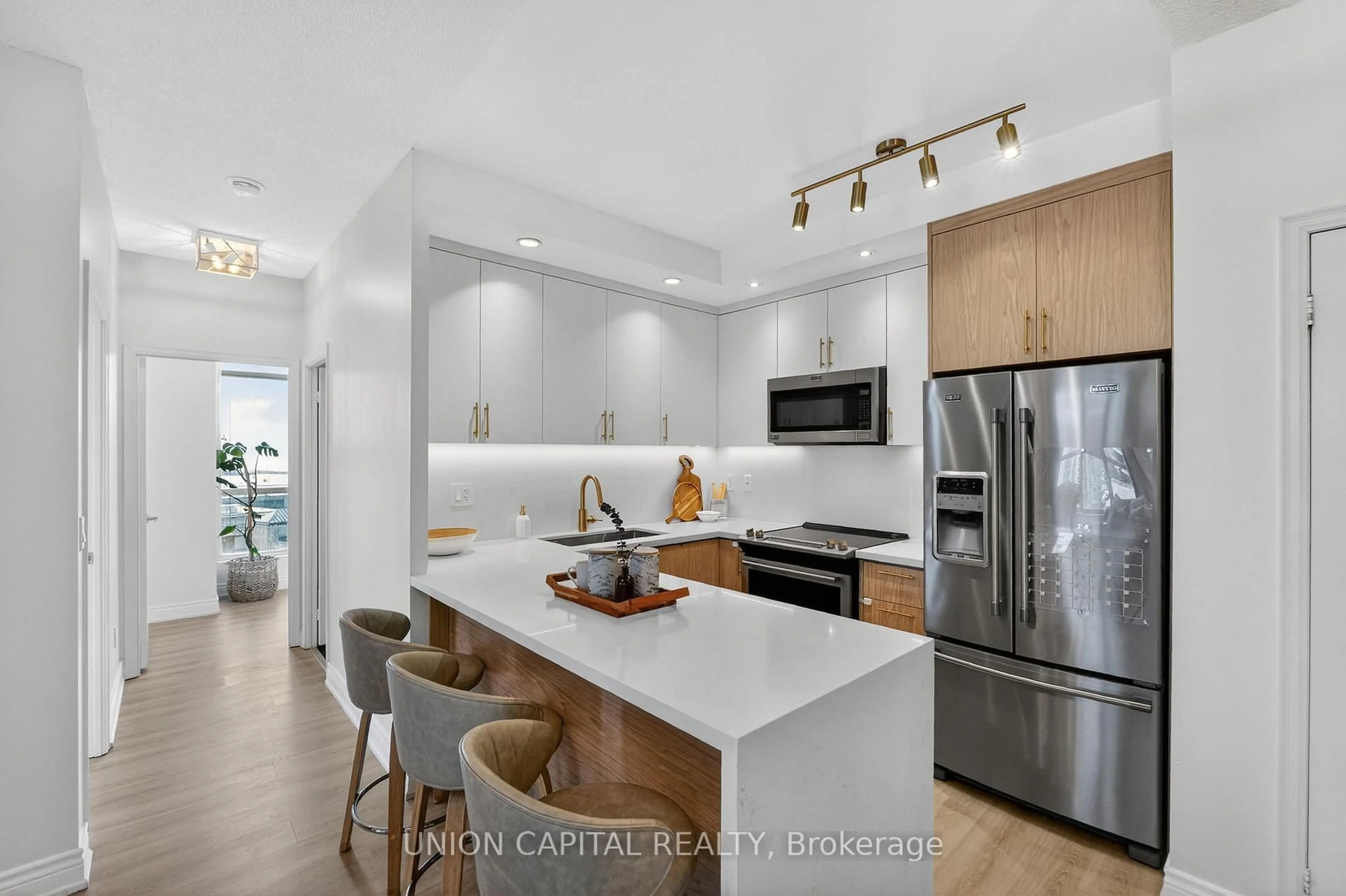 Open concept kitchen, unknown for 21 Grand Magazine St #1501, Toronto Ontario M5V 1B5