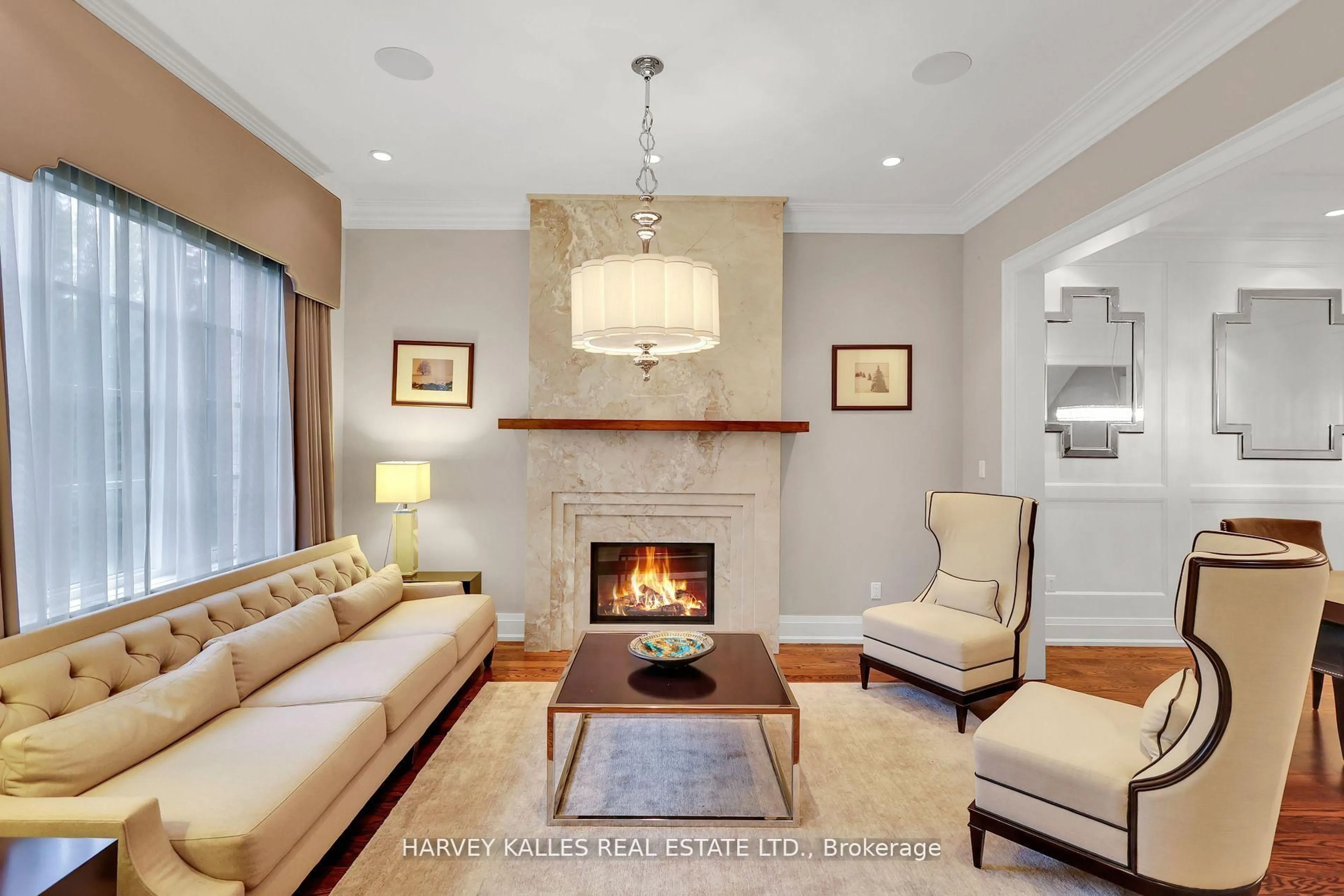 Living room with furniture, ceramic/tile floor for 62 Heath St, Toronto Ontario M4V 1T4