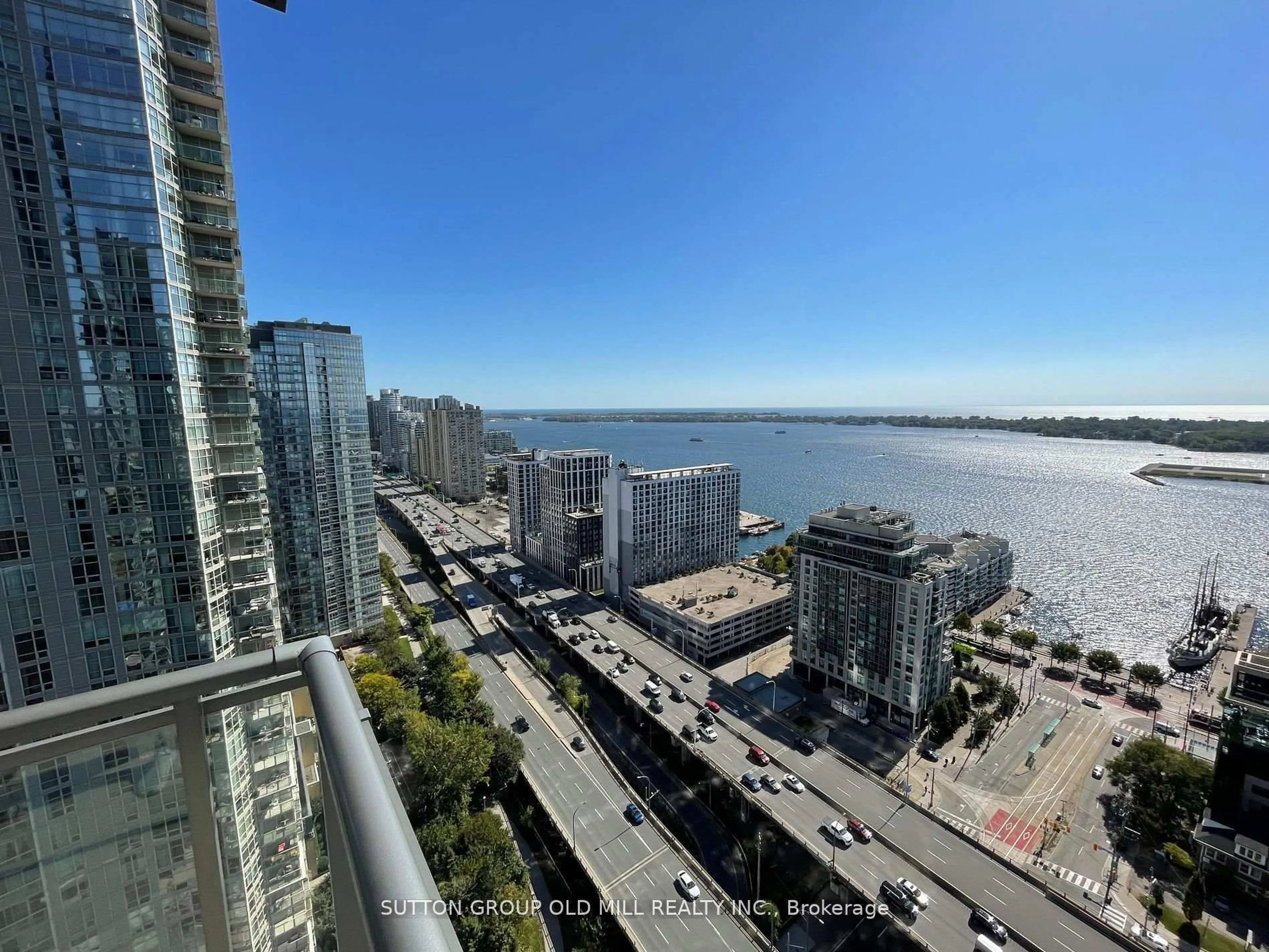 A pic from outside/outdoor area/front of a property/back of a property/a pic from drone, water/lake/river/ocean view for 11 Brunel Crt #3610, Toronto Ontario M5V 3Y3