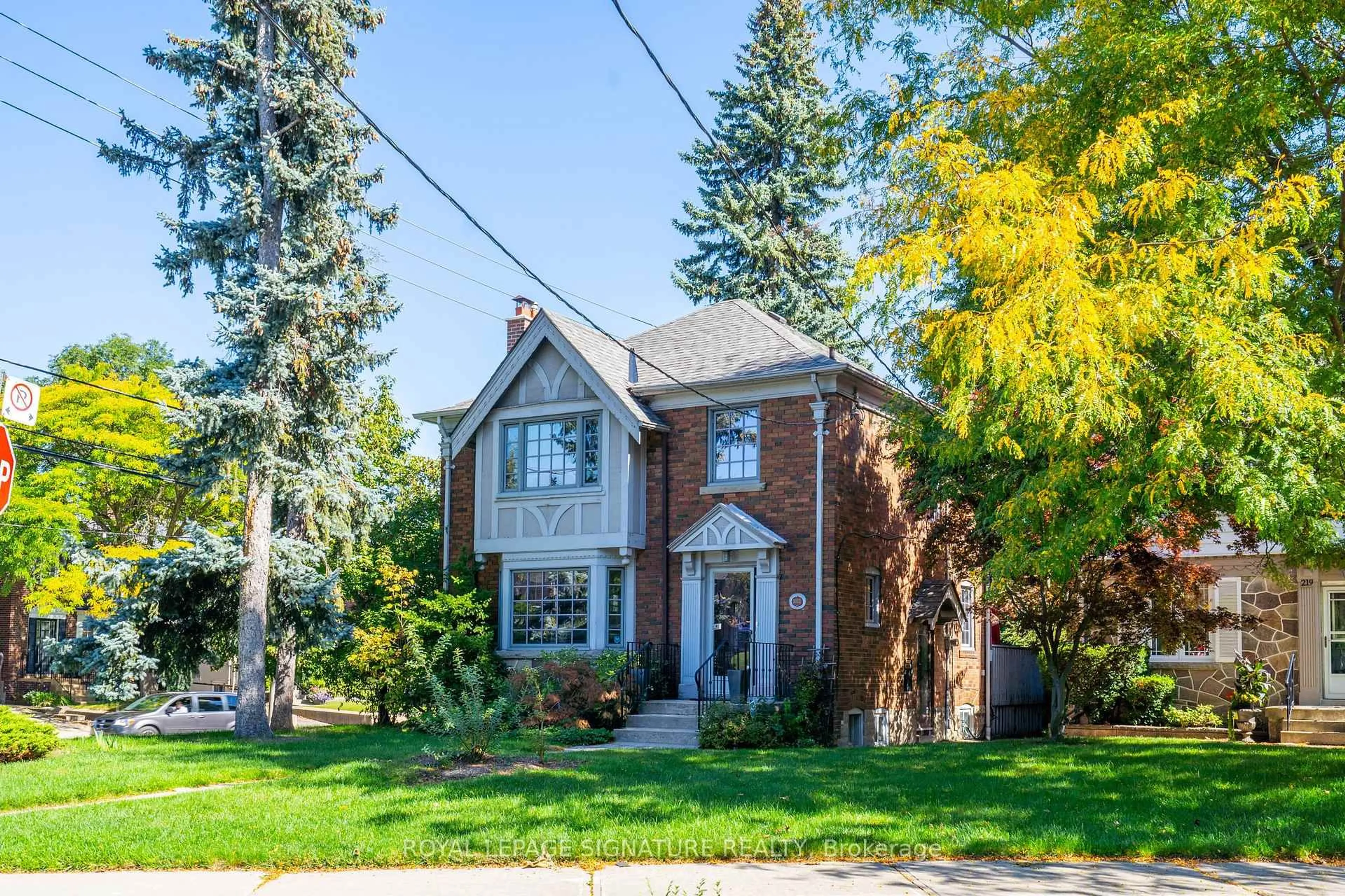 Home with brick exterior material, street for 221 Hanna Rd, Toronto Ontario M4G 3P2