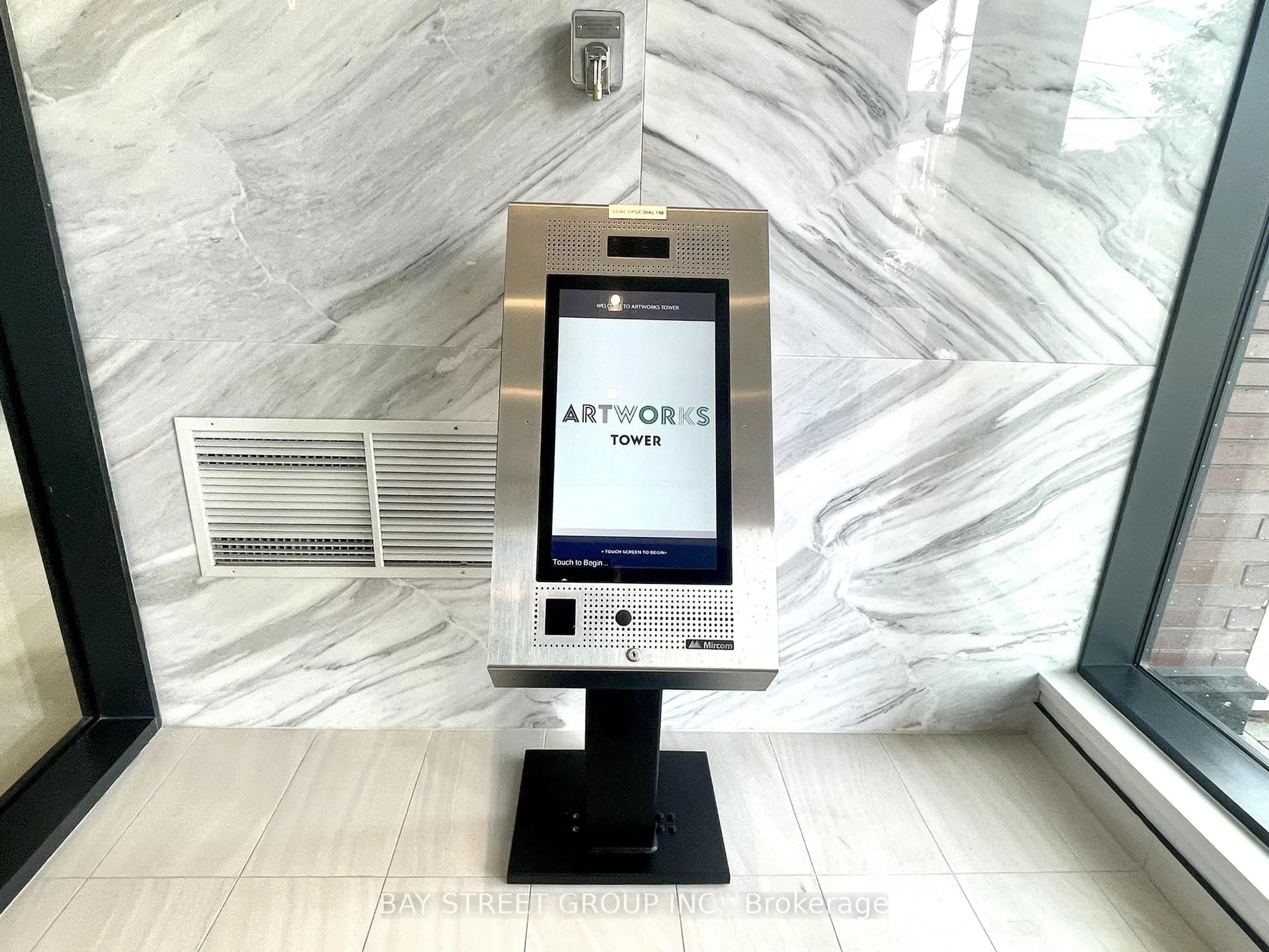 Indoor foyer for 130 River St #2905, Toronto Ontario M5A 0R8