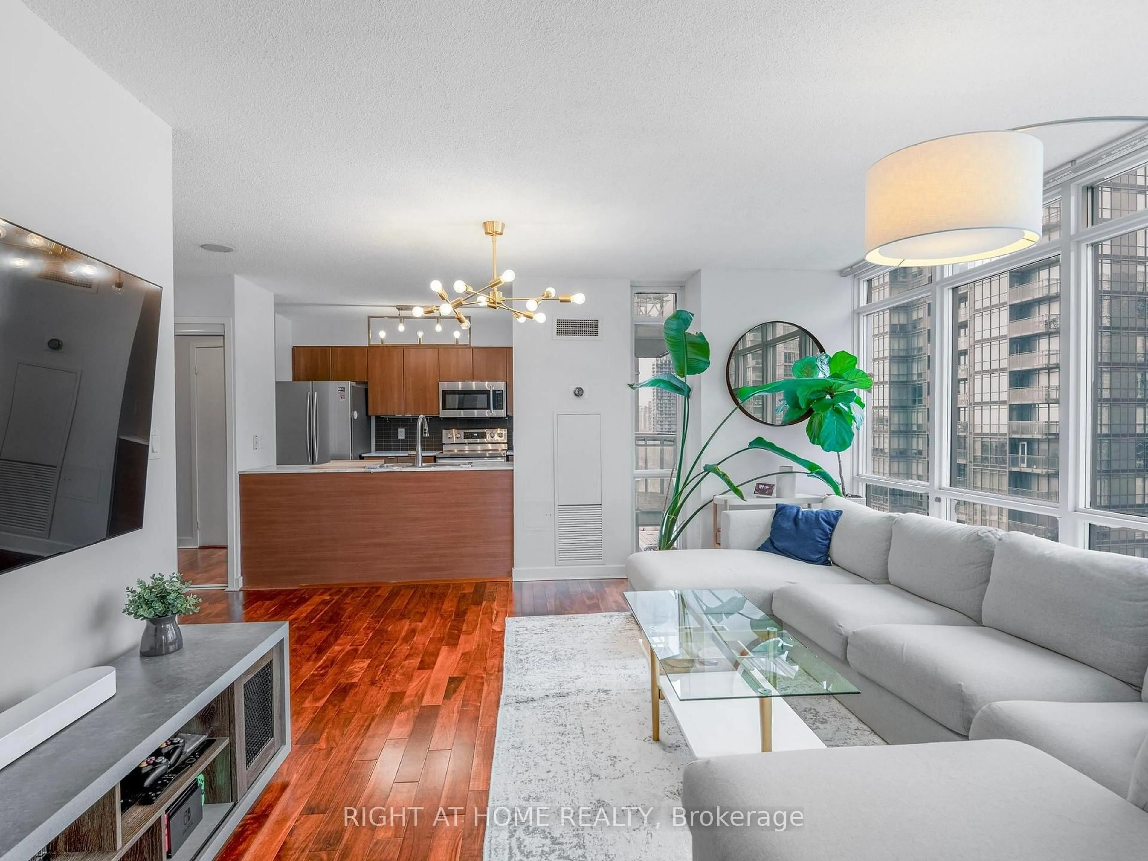 Living room with furniture, unknown for 11 Brunel Crt #1706, Toronto Ontario M5V 3Y3