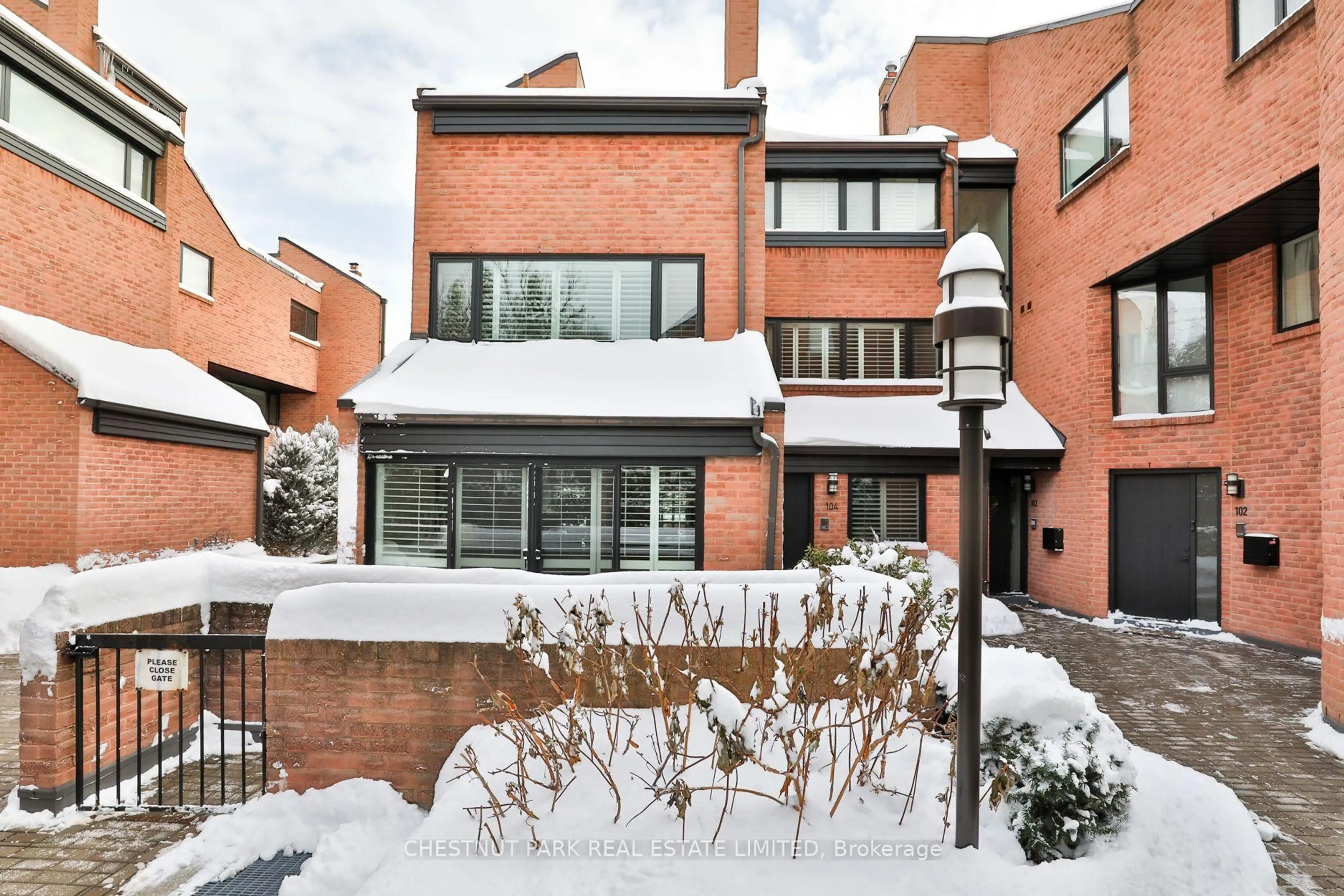 Home with brick exterior material, street for 10 Walker Ave #104, Toronto Ontario M4V 1G2