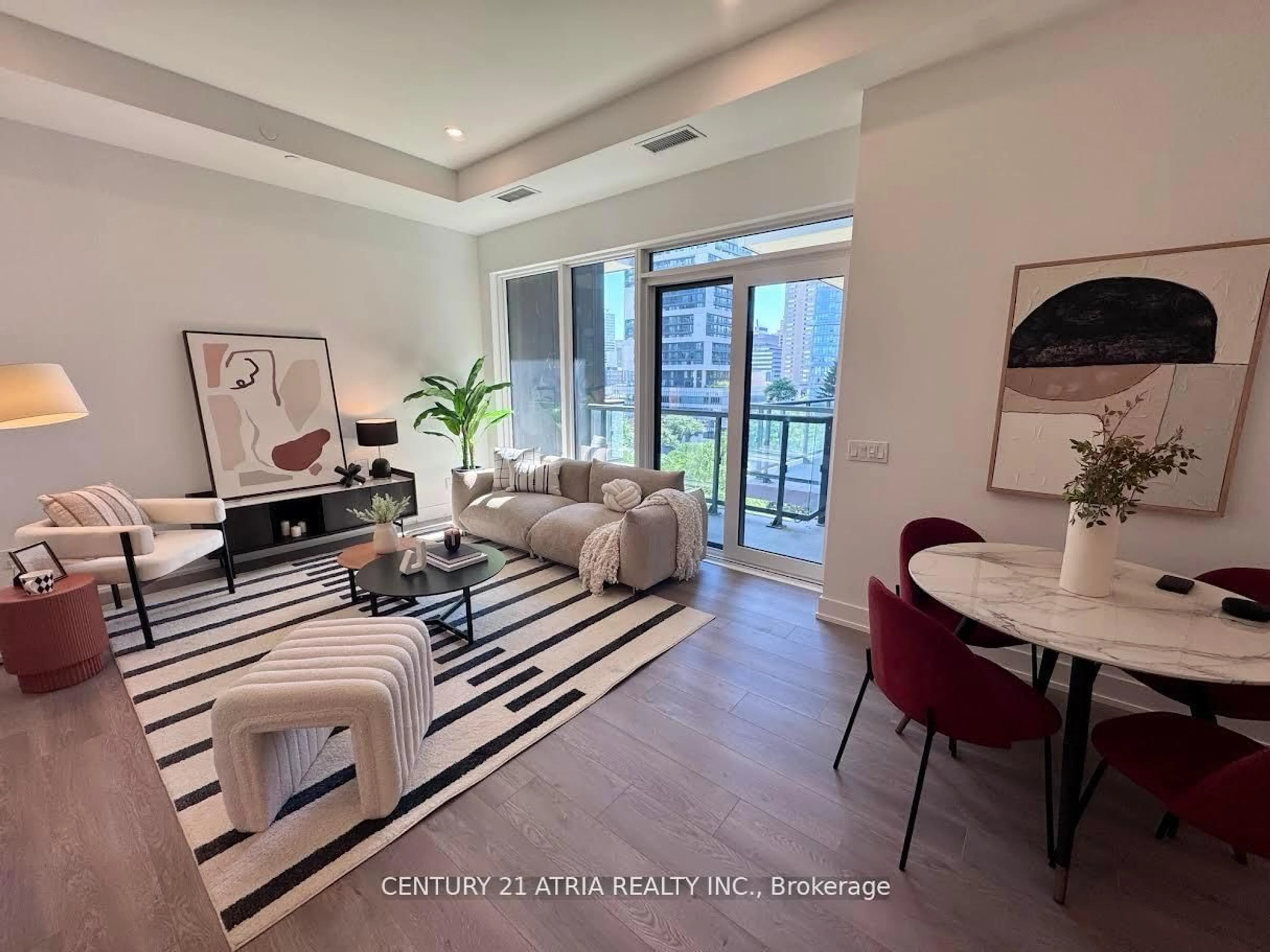 Living room with furniture, unknown for 308 Jarvis St #717, Toronto Ontario M5B 0E3