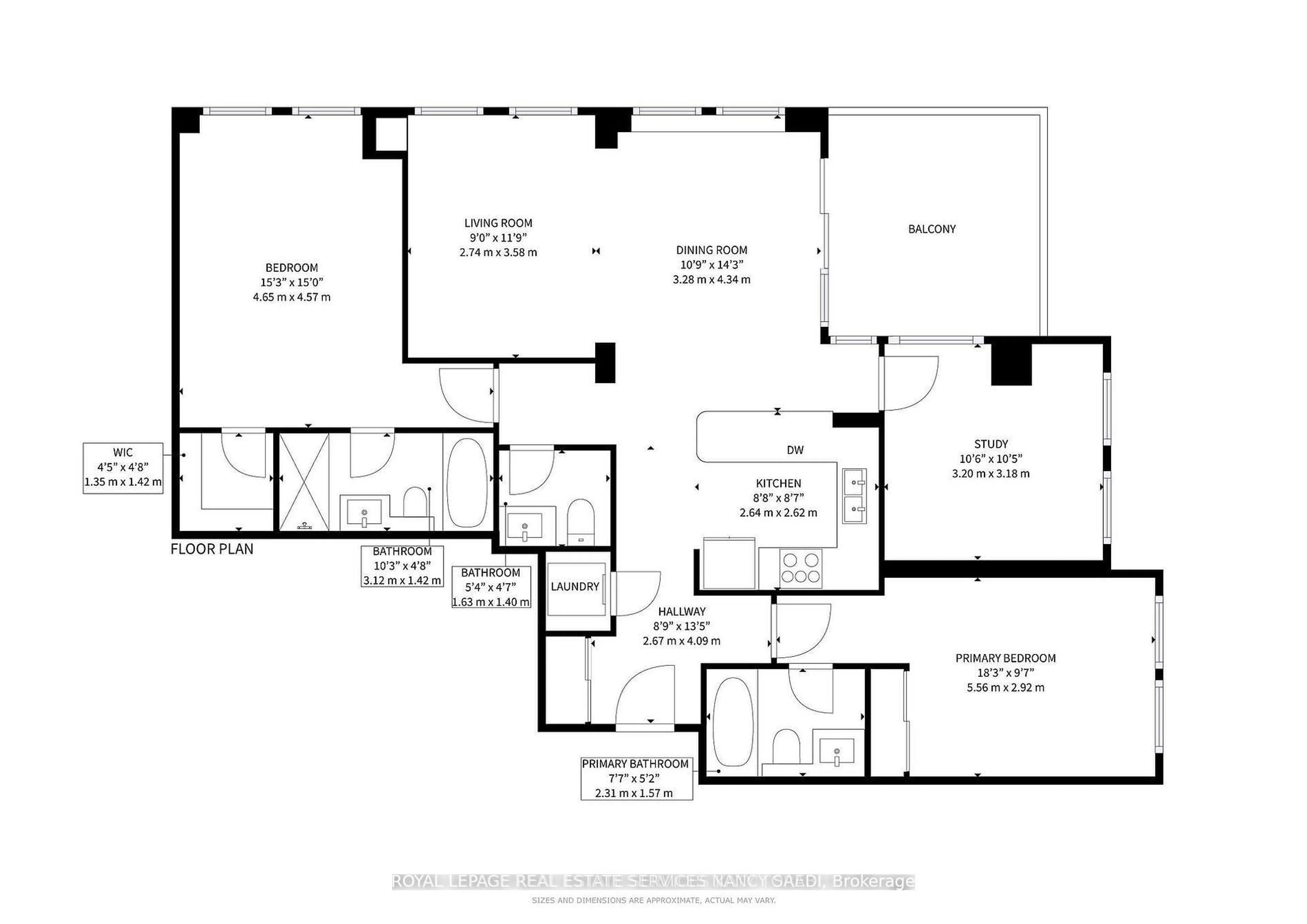 Floor plan for 628 Fleet St #PH01, Toronto Ontario M5V 1A8