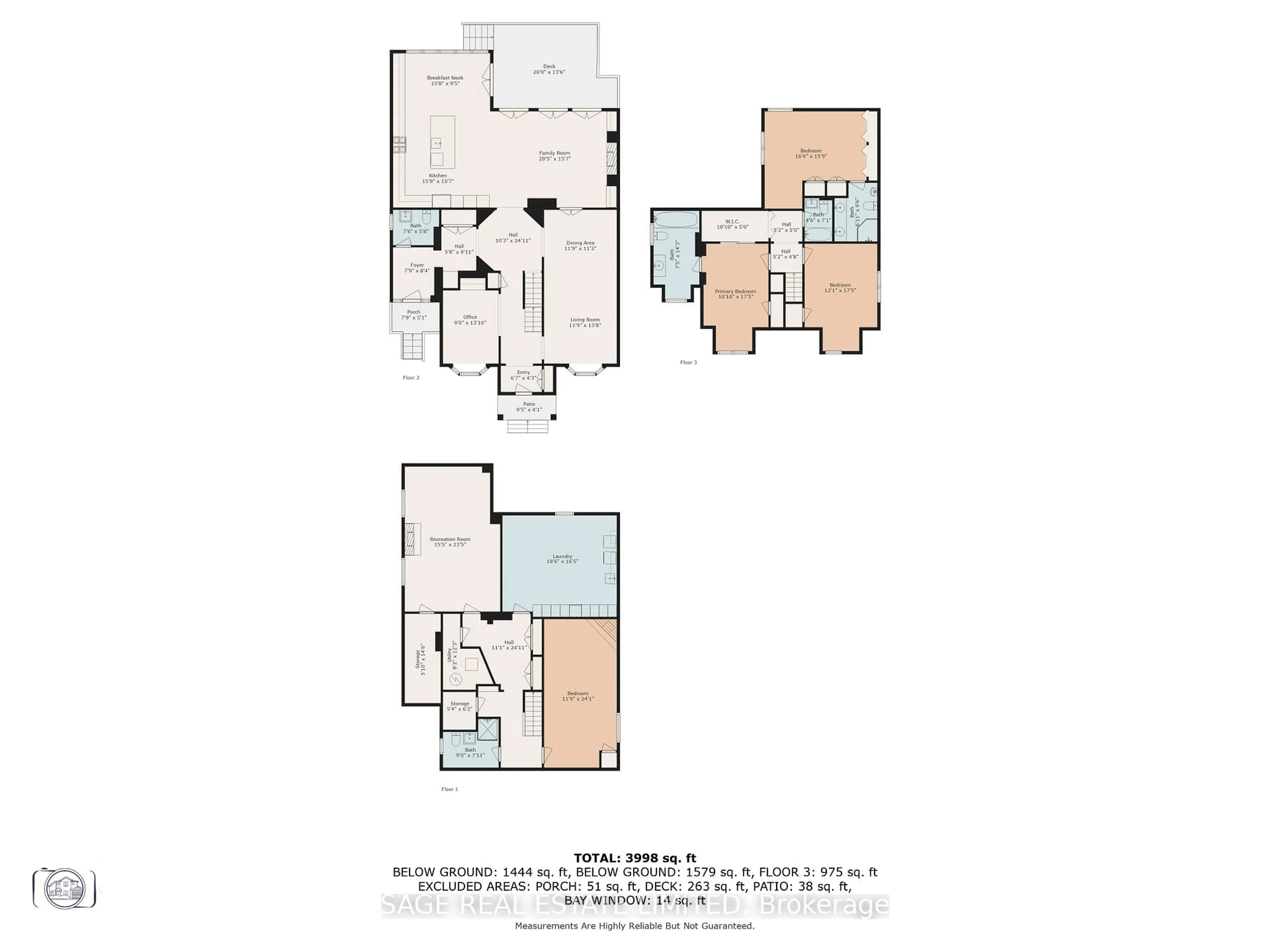 Floor plan for 9 Canfield Pl, Toronto Ontario M3B 2V5