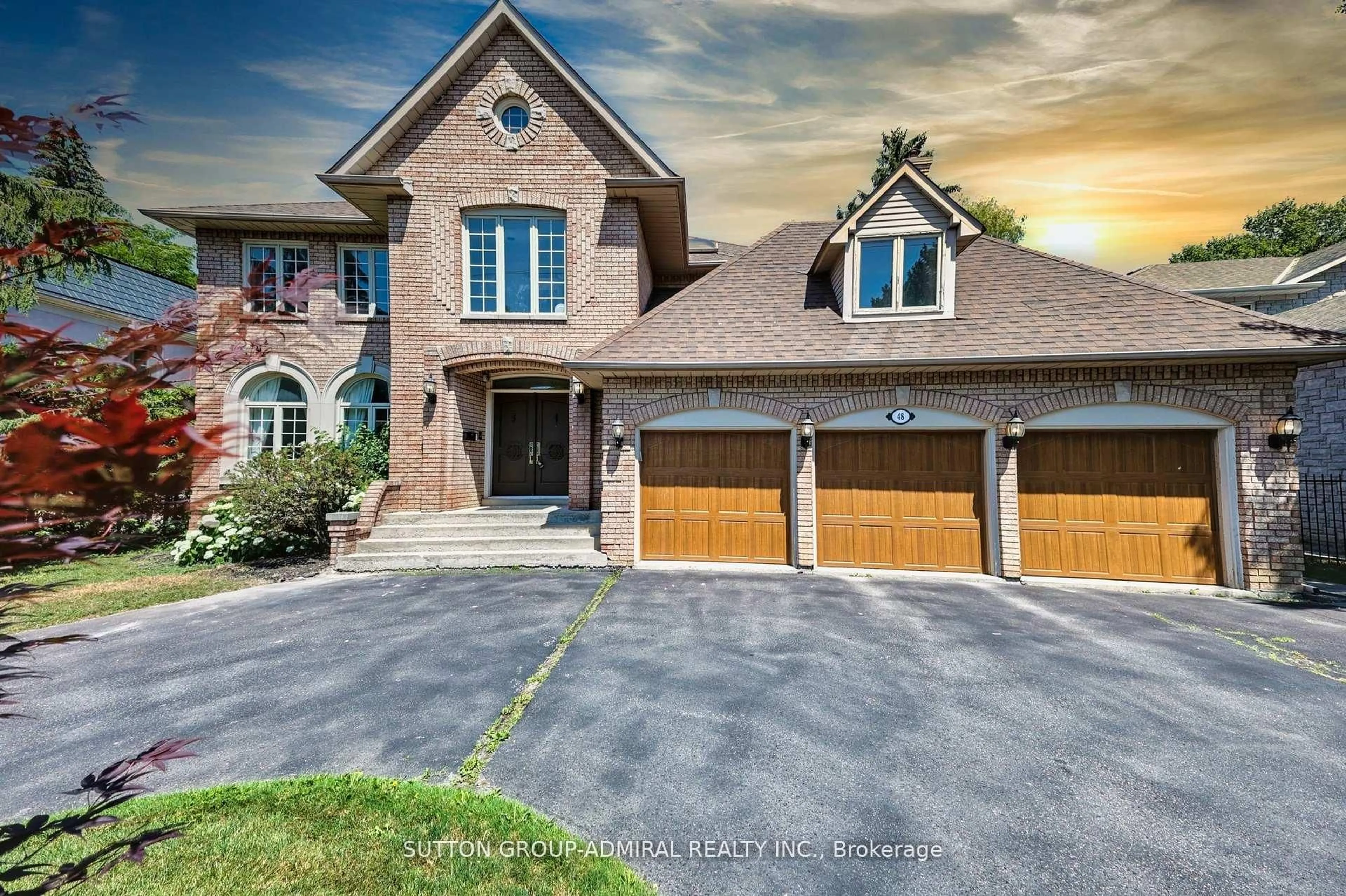 Home with brick exterior material, street for 48 Berkindale Dr, Toronto Ontario M2L 1Z8
