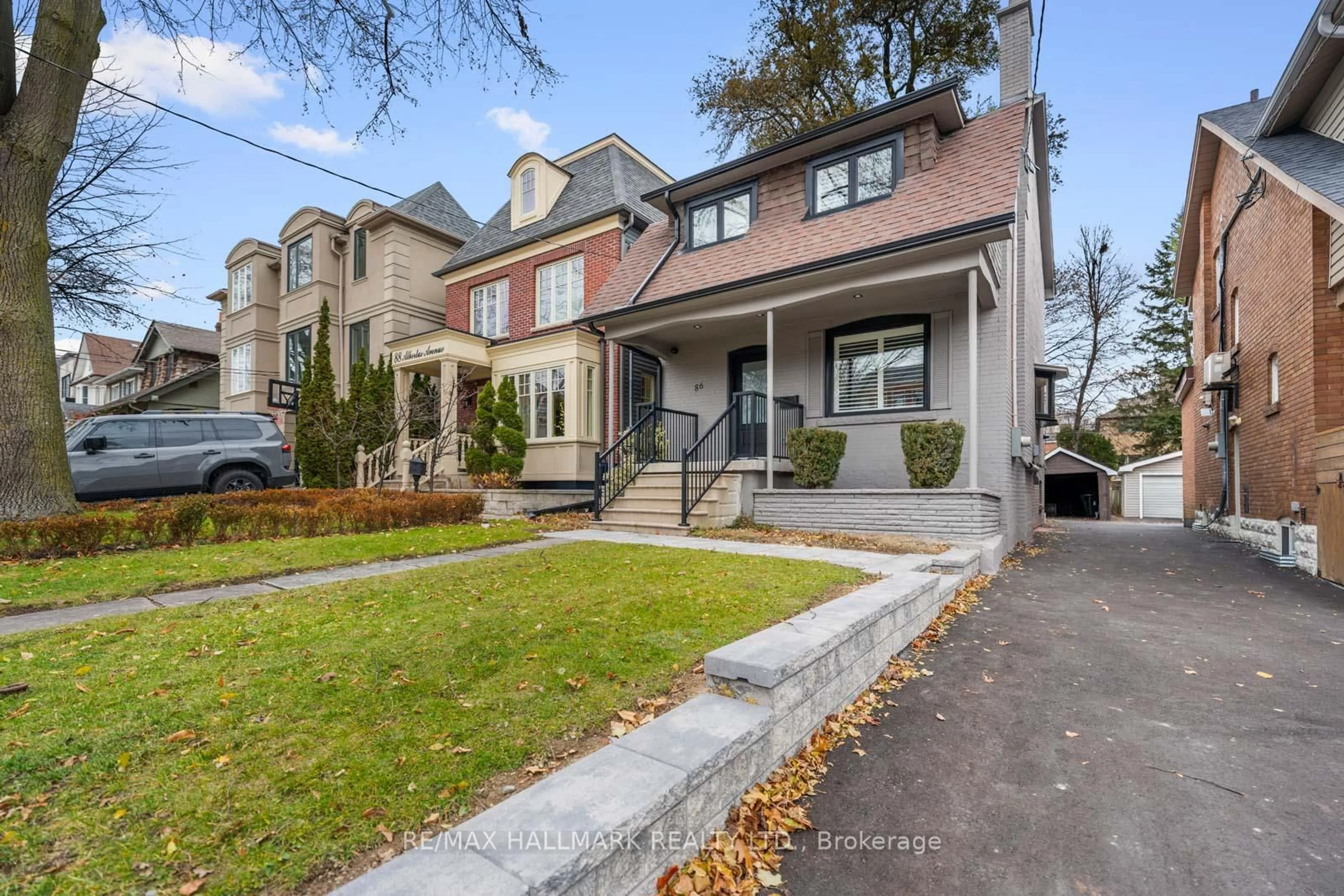 Home with brick exterior material, street for 86 Albertus Ave, Toronto Ontario M4R 1J7