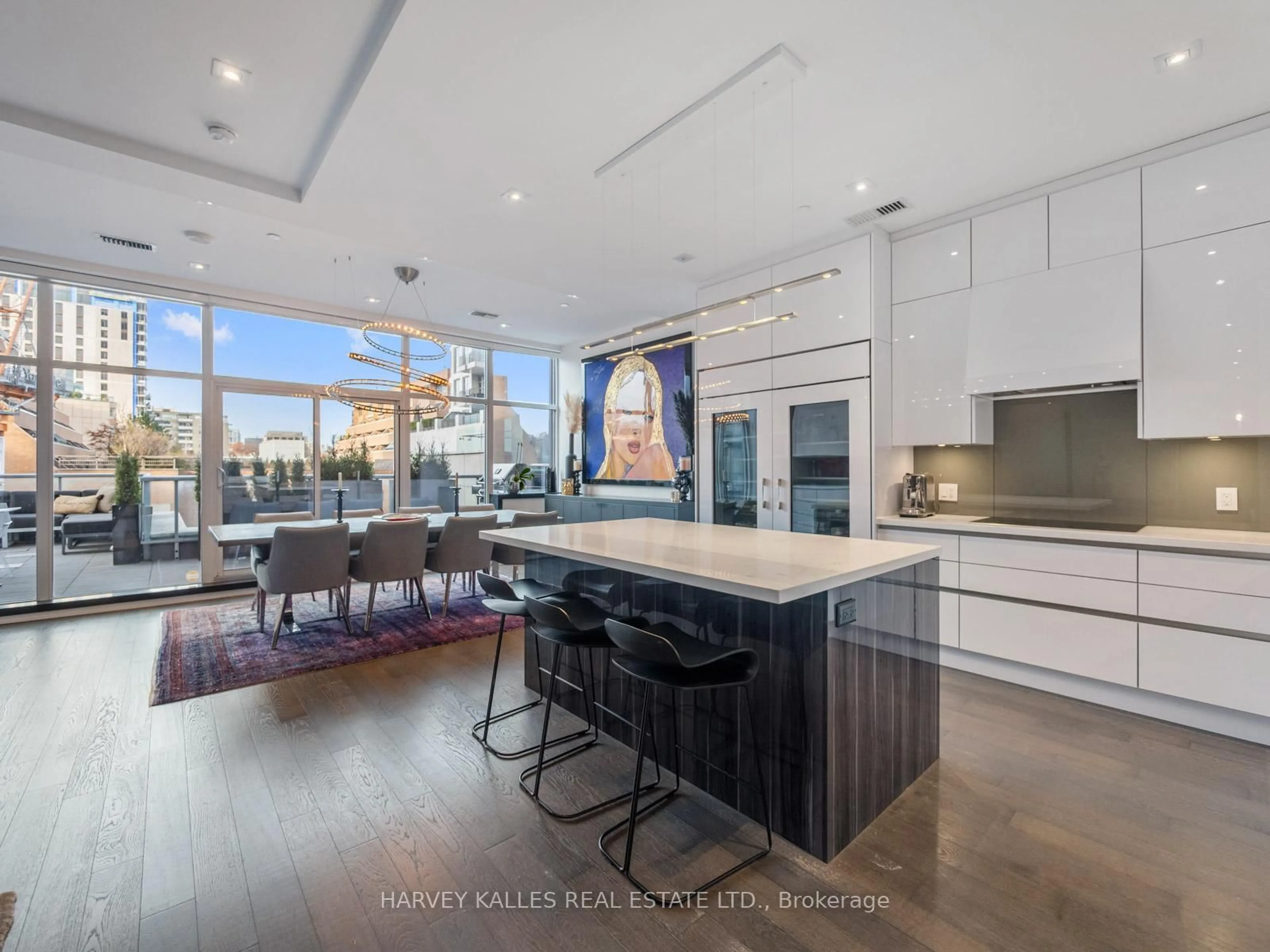 Open concept kitchen, ceramic/tile floor for 155 Yorkville Ave #303, Toronto Ontario M5R 0B4