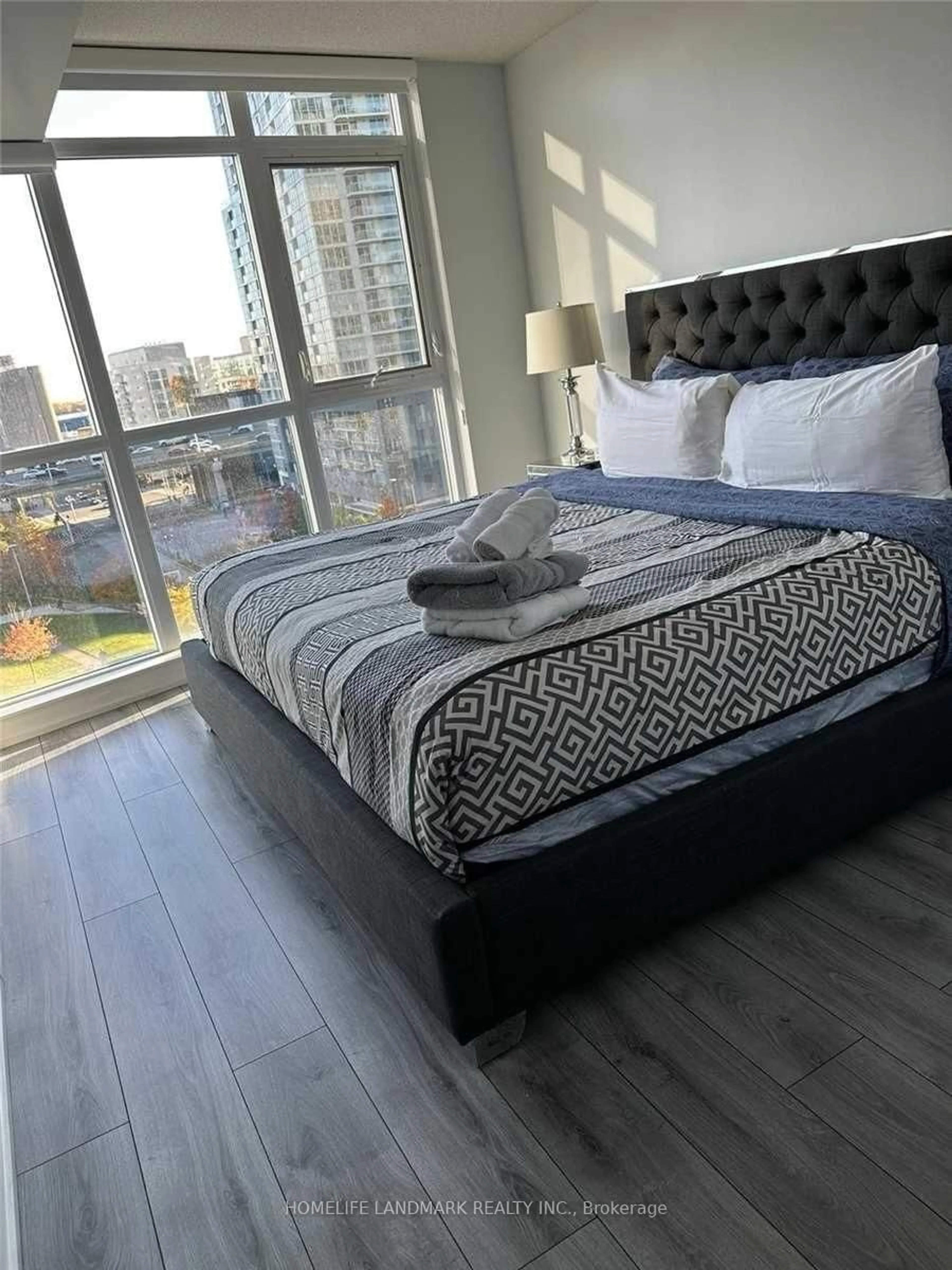 Bedroom with bed, unknown for 151 Dan Leckie Way #702, Toronto Ontario M5V 4B2