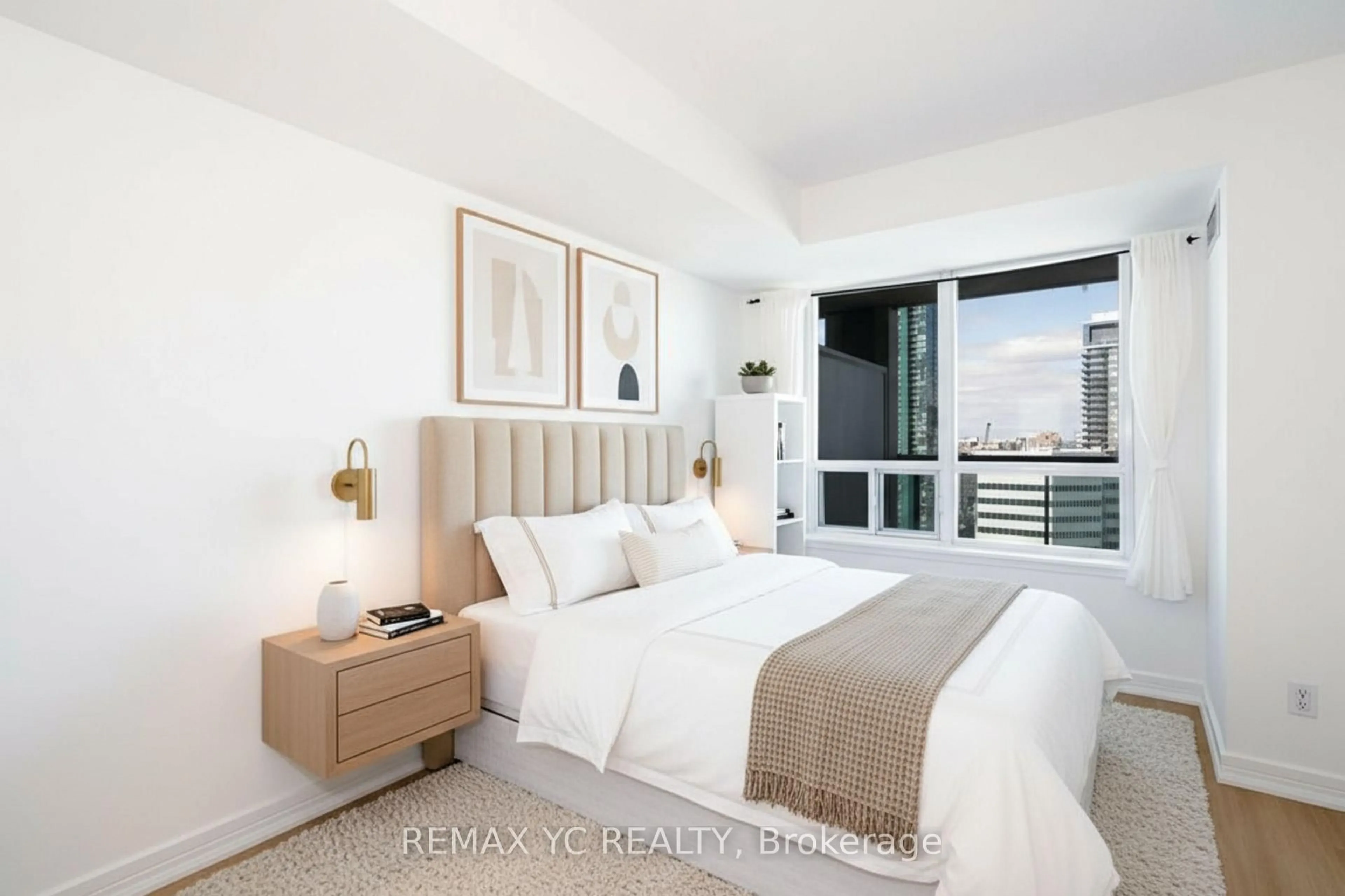 Bedroom with bed, unknown for 16 Harrison Garden Blvd #2612, Toronto Ontario M2N 7J6