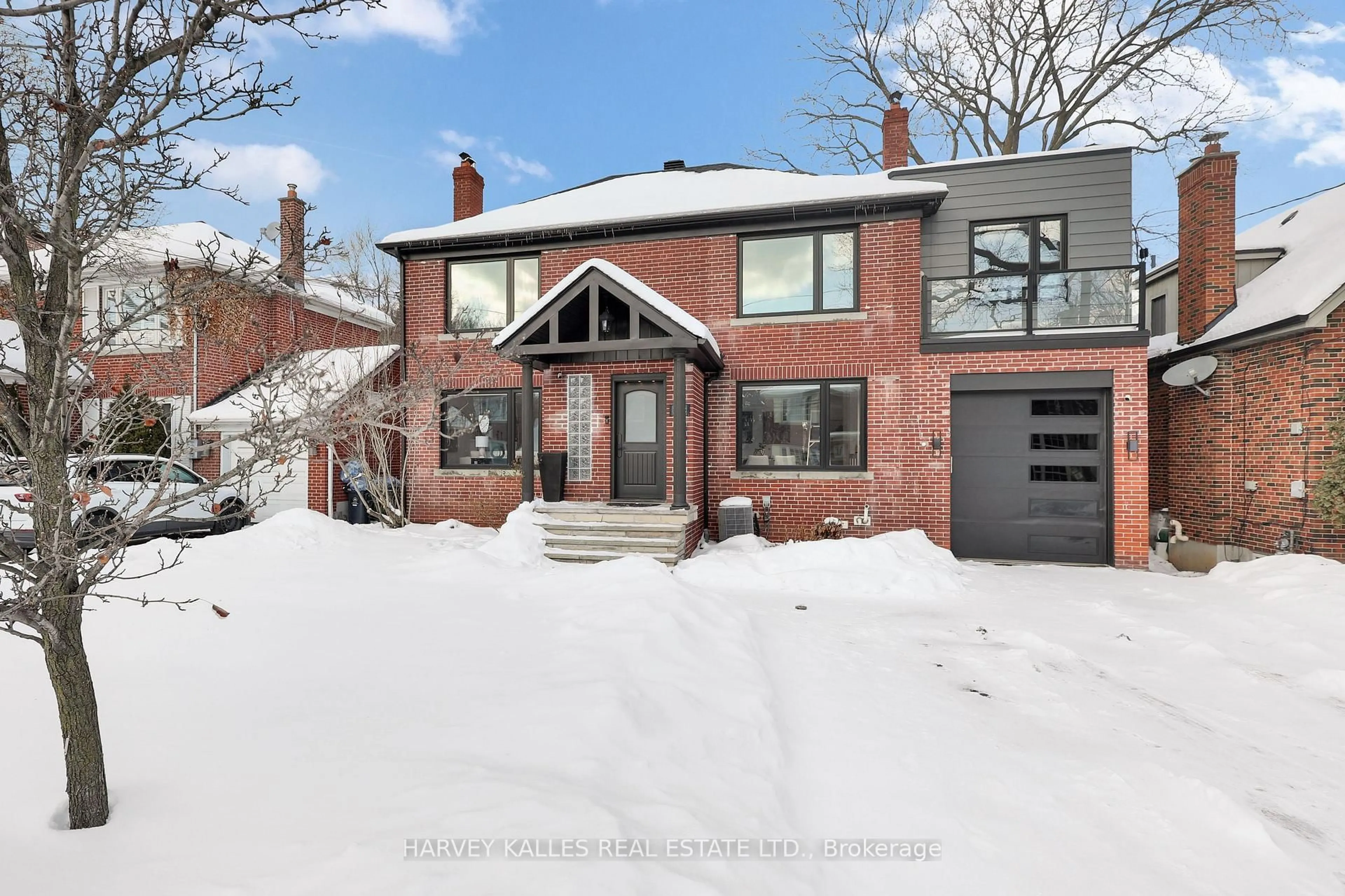 Home with brick exterior material, street for 12 Armour Blvd, Toronto Ontario M5M 3C1