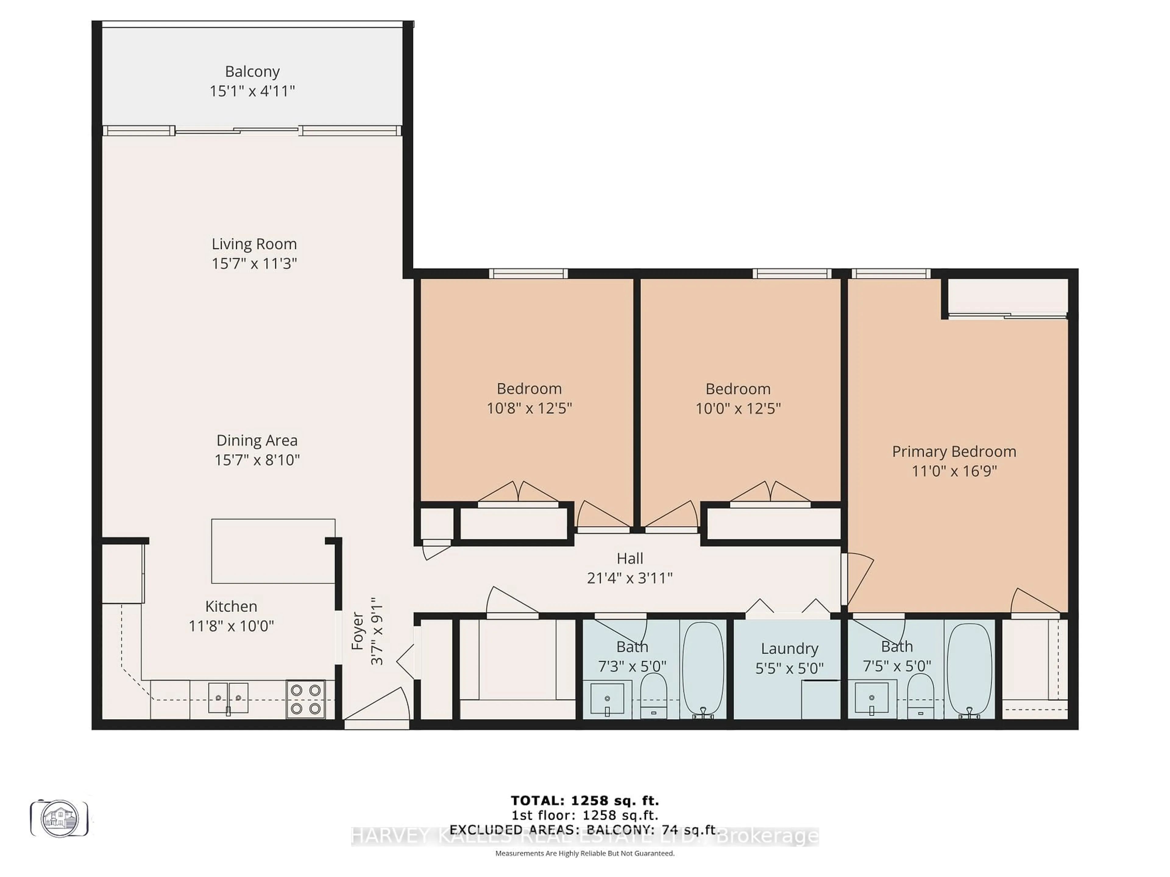 Floor plan for 10 Fashion Roseway #504, Toronto Ontario M2N 6B6