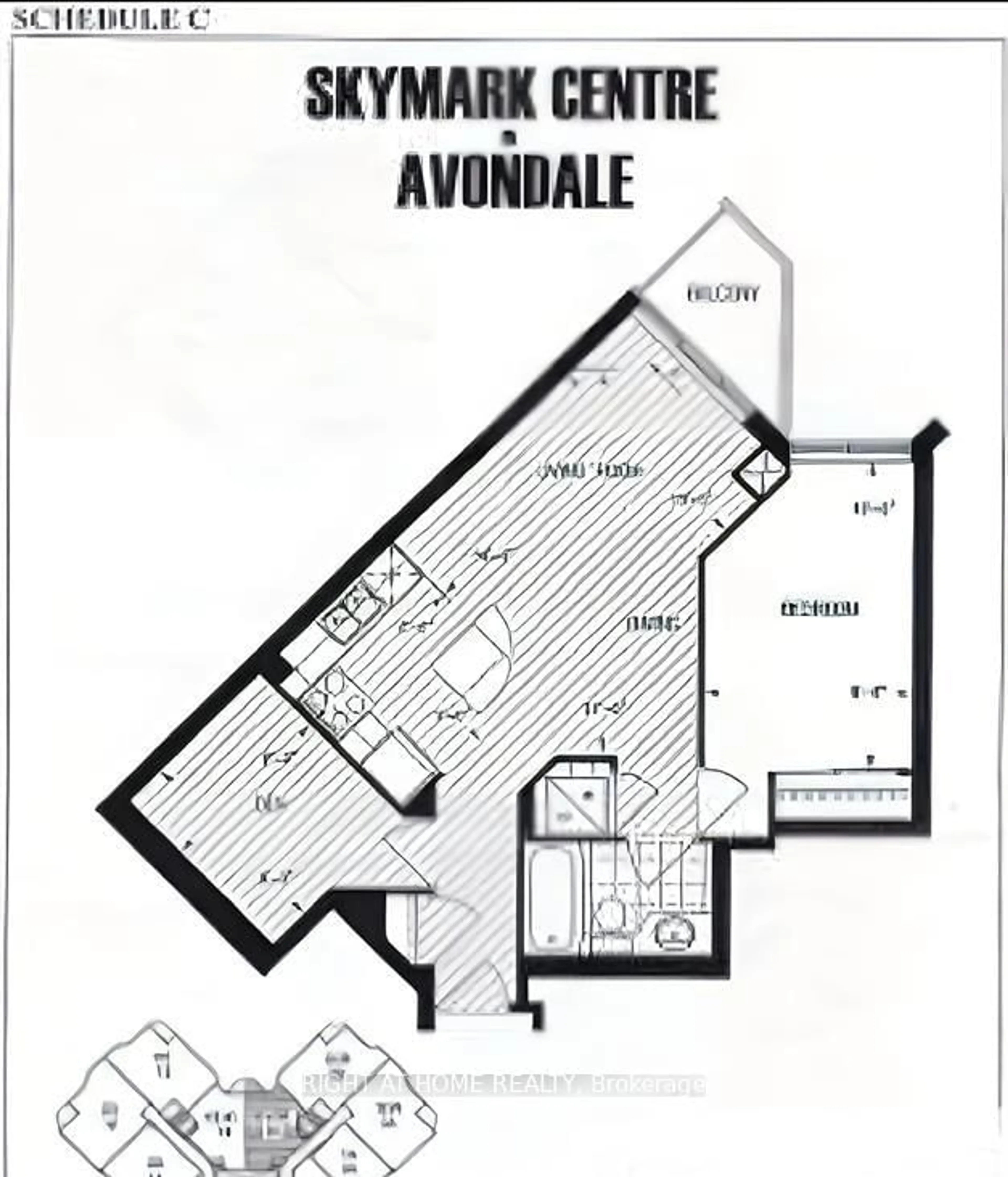 Floor plan for 78 Harrison Garden Blvd #701, Toronto Ontario M2N 7E2
