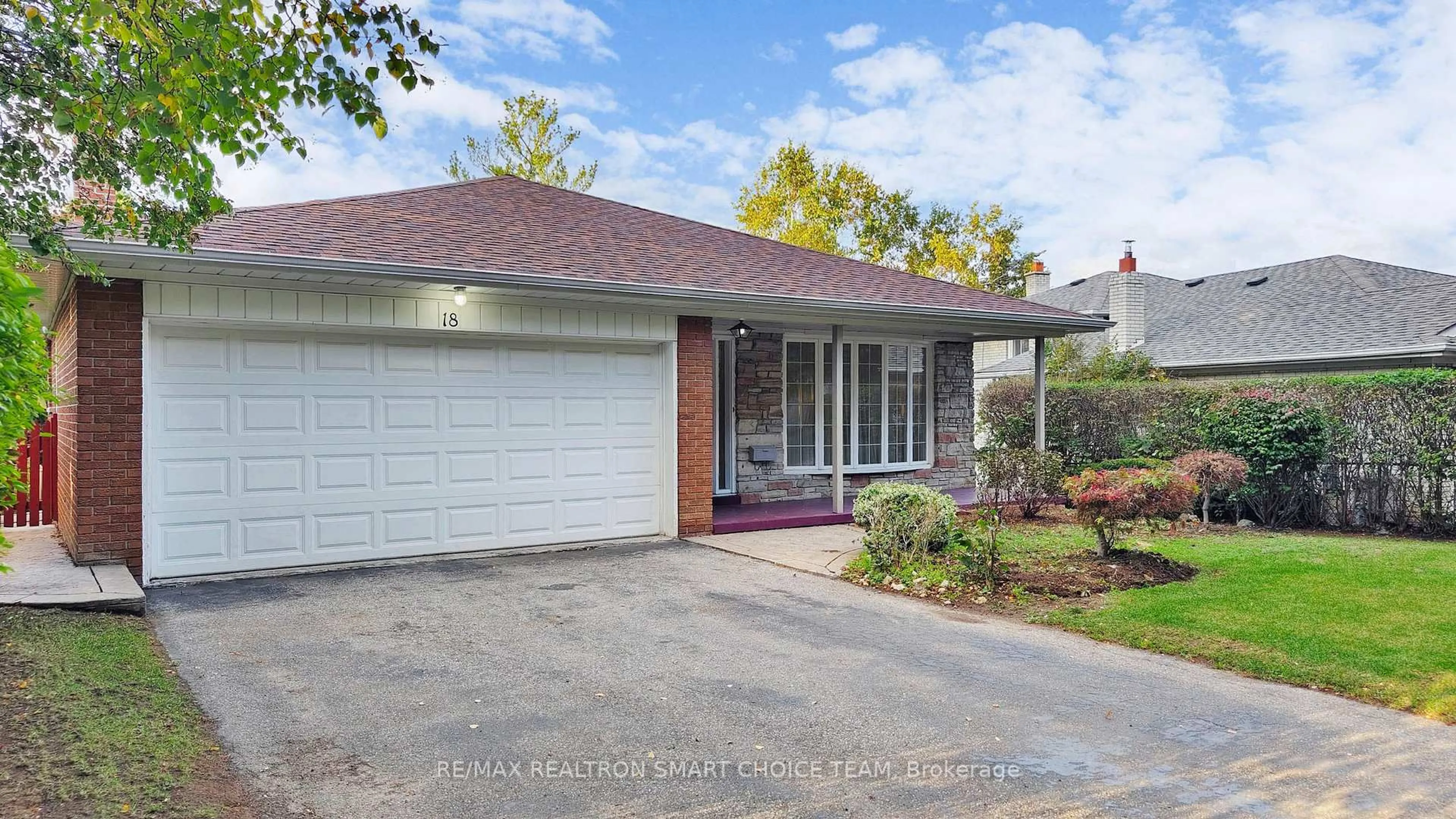 Home with brick exterior material, street for 18 Brenham Cres, Toronto Ontario M2M 2L1