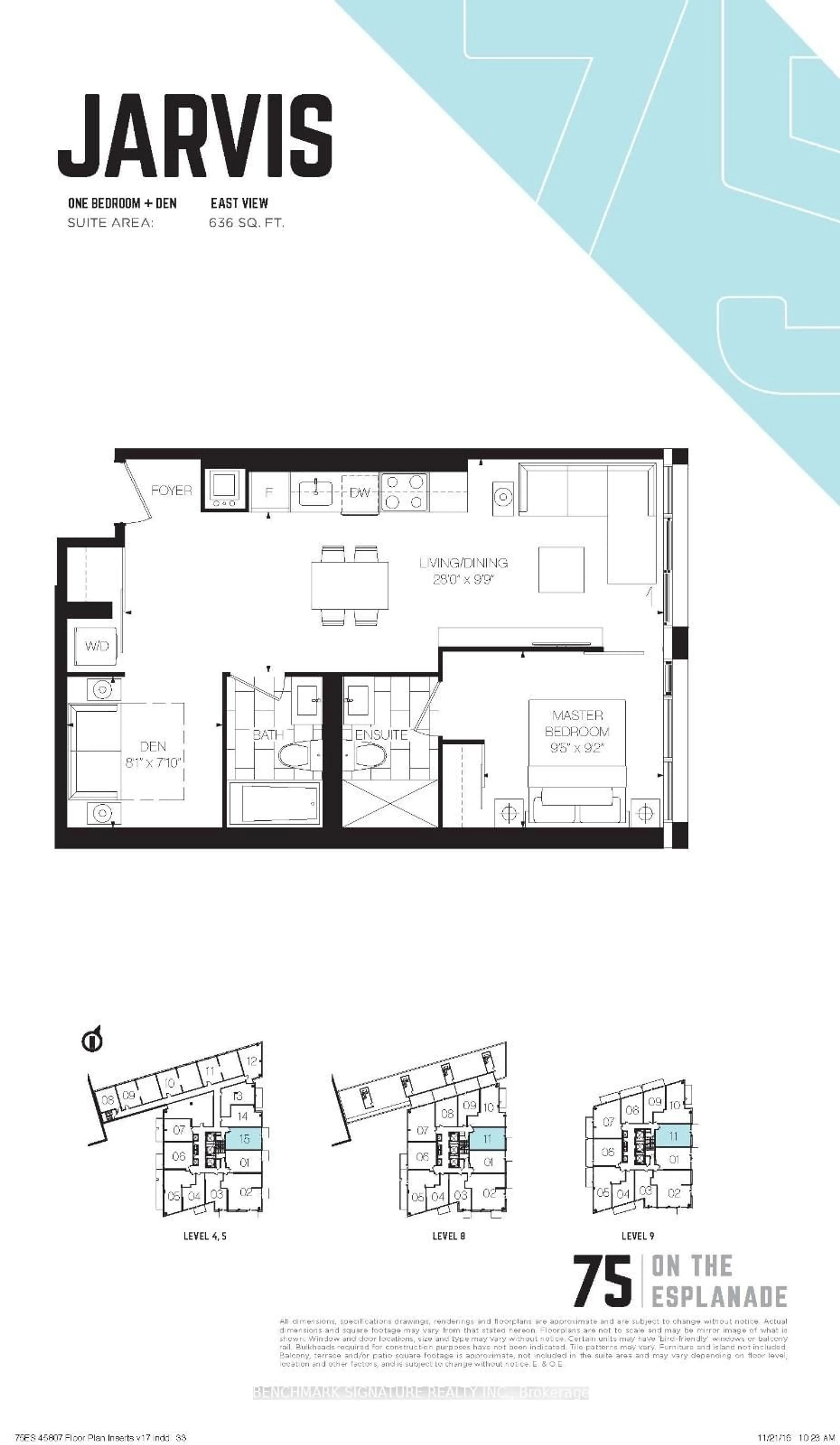 Floor plan for 2A Church St #615, Toronto Ontario M5E 0E1