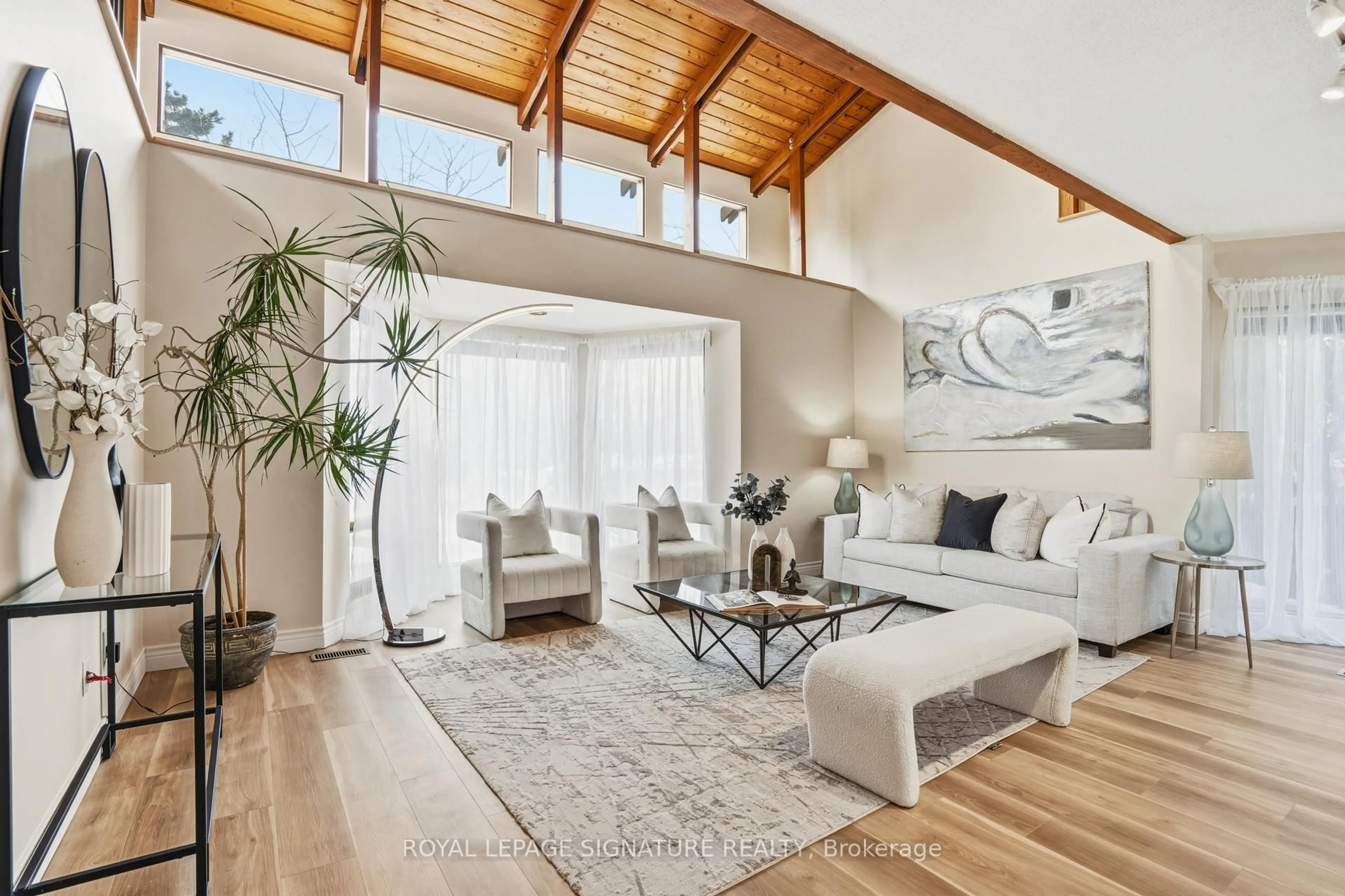 Living room with furniture, unknown for 61 Valentine Dr, Toronto Ontario M3A 3J7