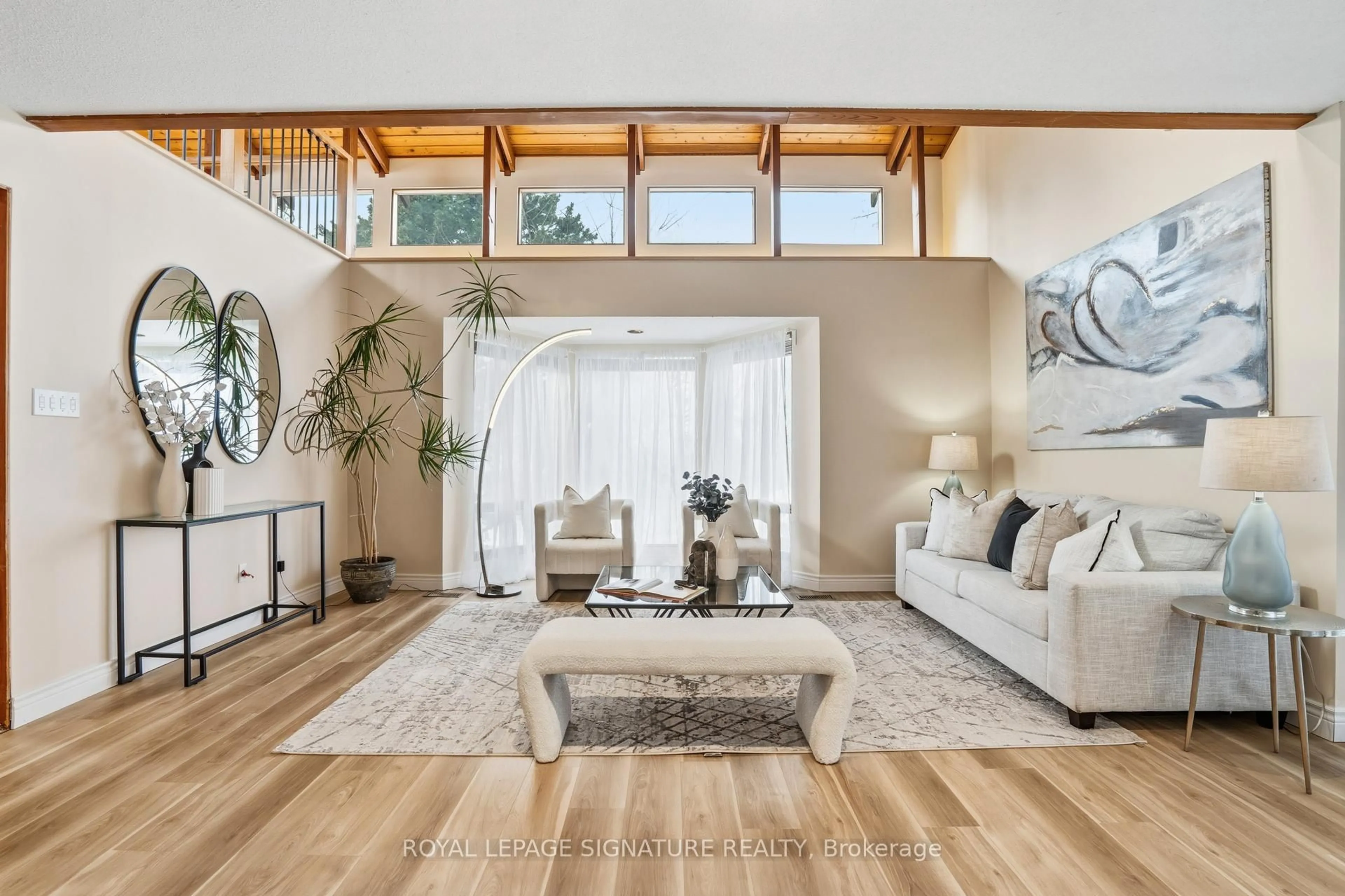 Living room with furniture, unknown for 61 Valentine Dr, Toronto Ontario M3A 3J7