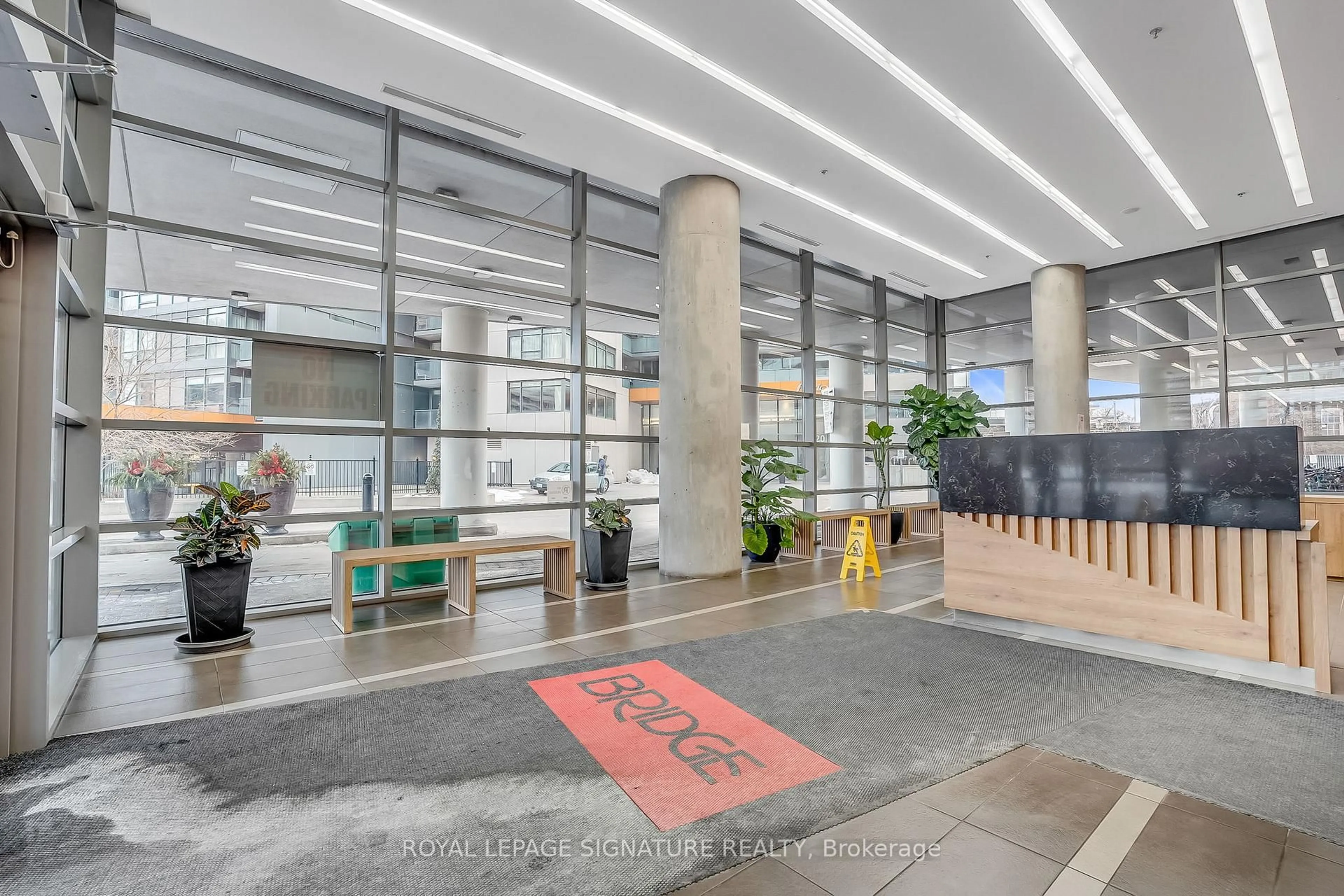 Indoor foyer for 38 Joe Shuster Way #507, Toronto Ontario M6K 0A5