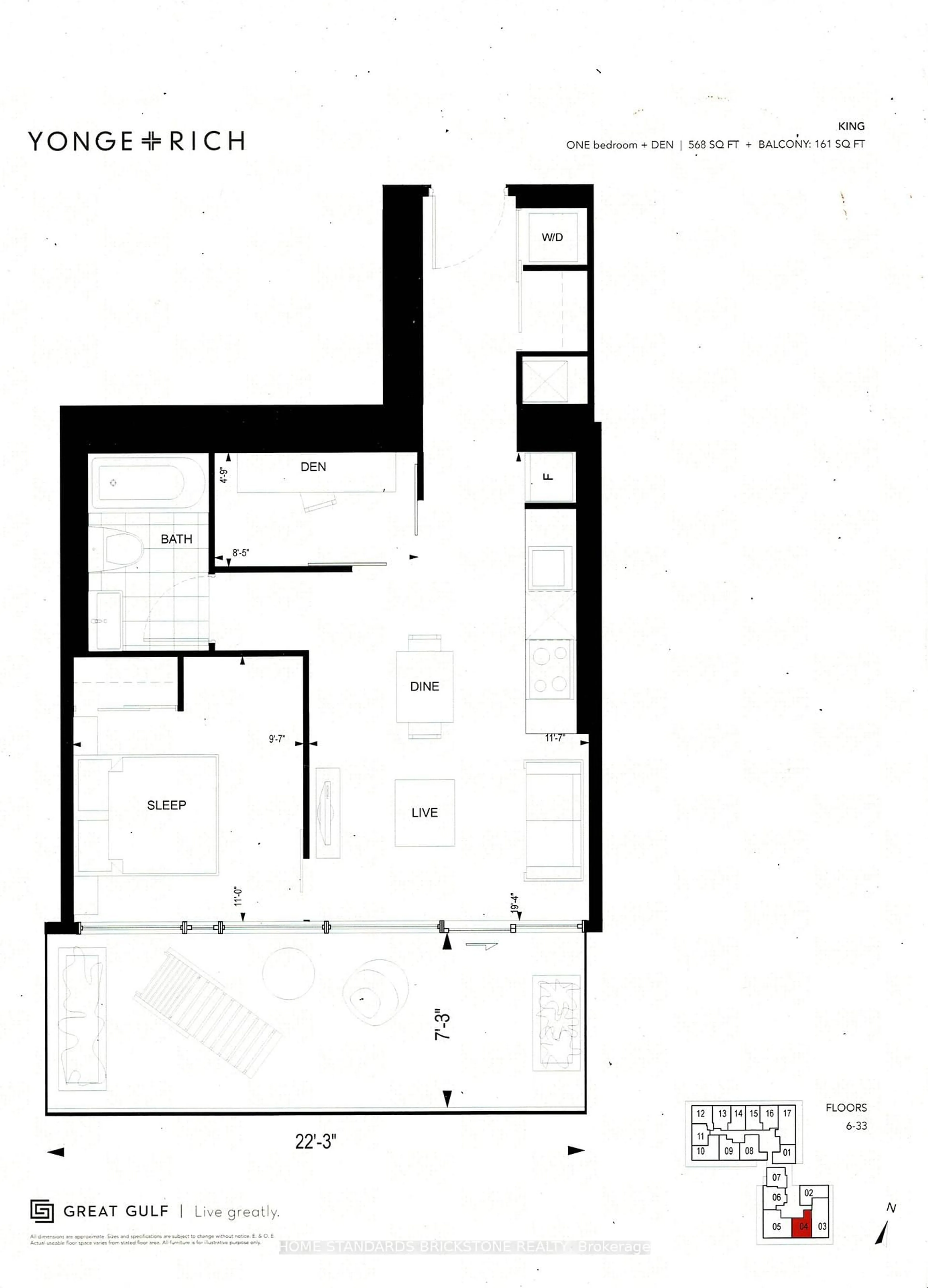 Floor plan for 25 Richmond E St #3004, Toronto Ontario M5C 0A6