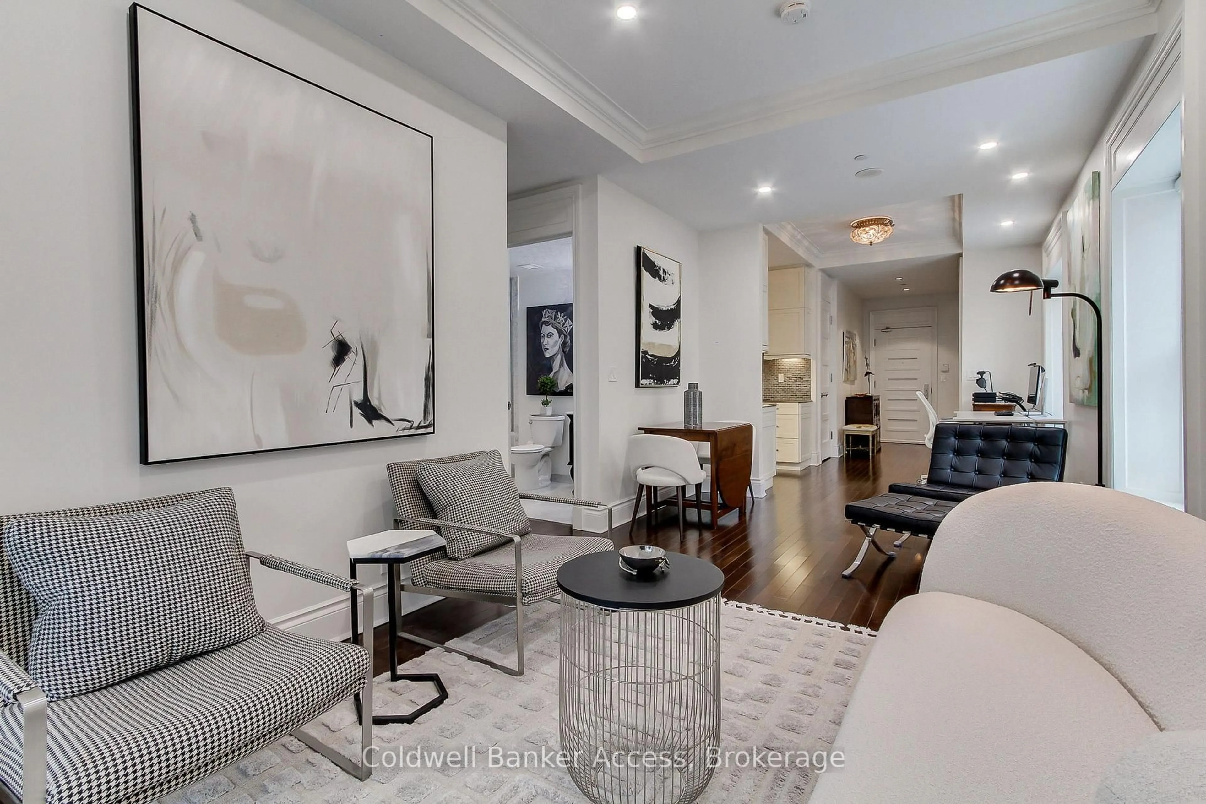 Living room with furniture, unknown for 22 Leader Lane #433, Toronto Ontario M5E 0B2