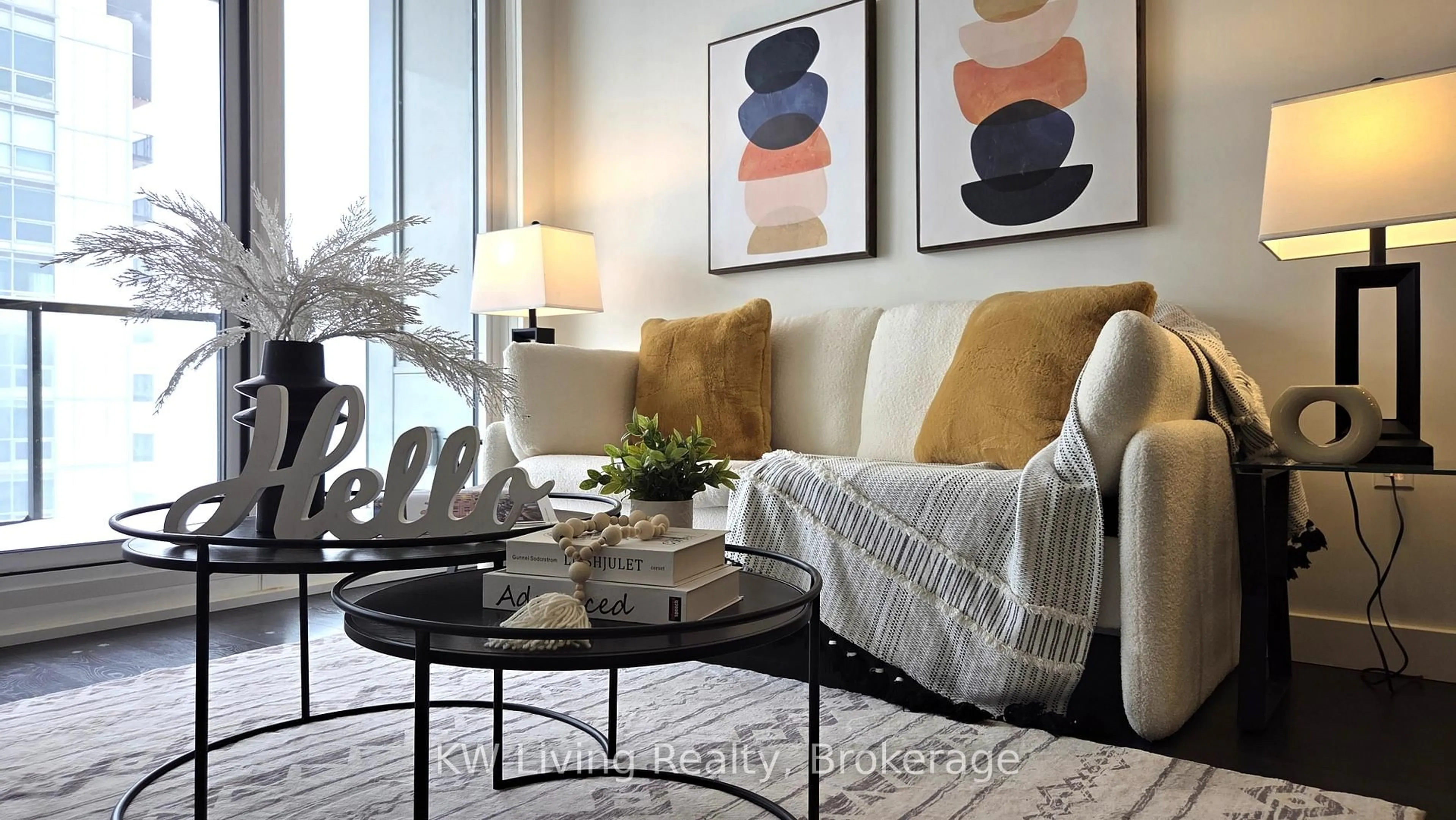 Living room with furniture, unknown for 85 McMahon Dr #3006, Toronto Ontario M2K 0H1