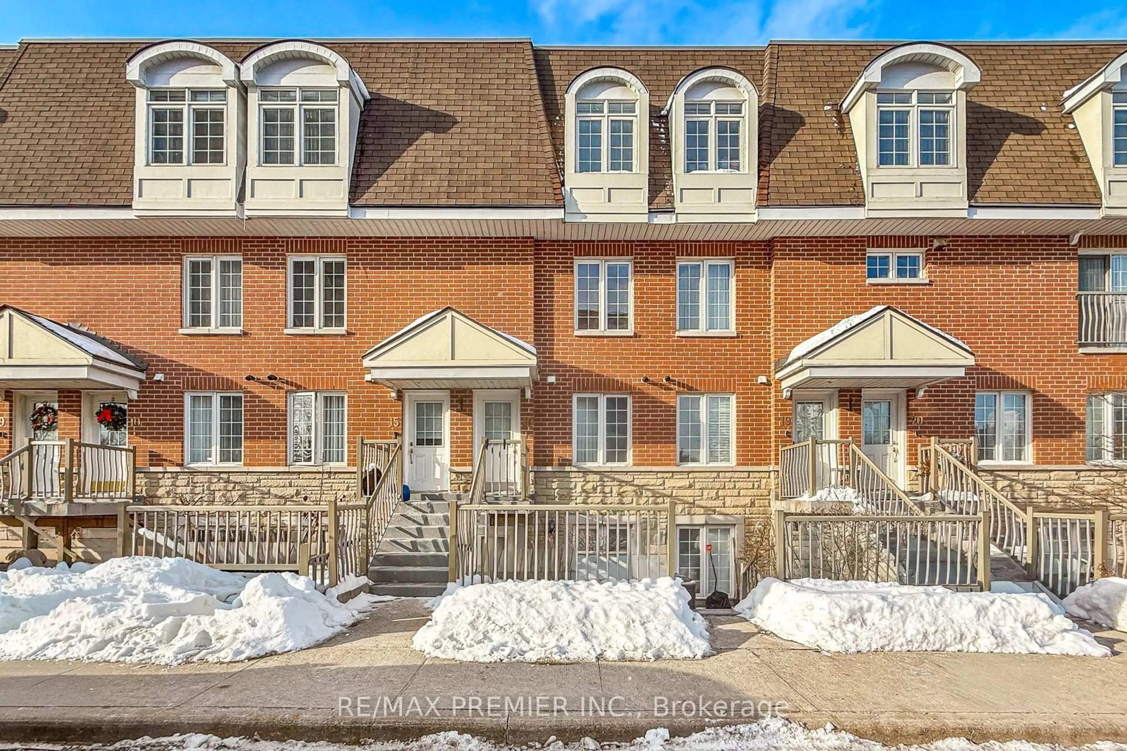 Home with brick exterior material, street for 55 Cedarcroft Blvd #17, Toronto Ontario M2R 3Y1