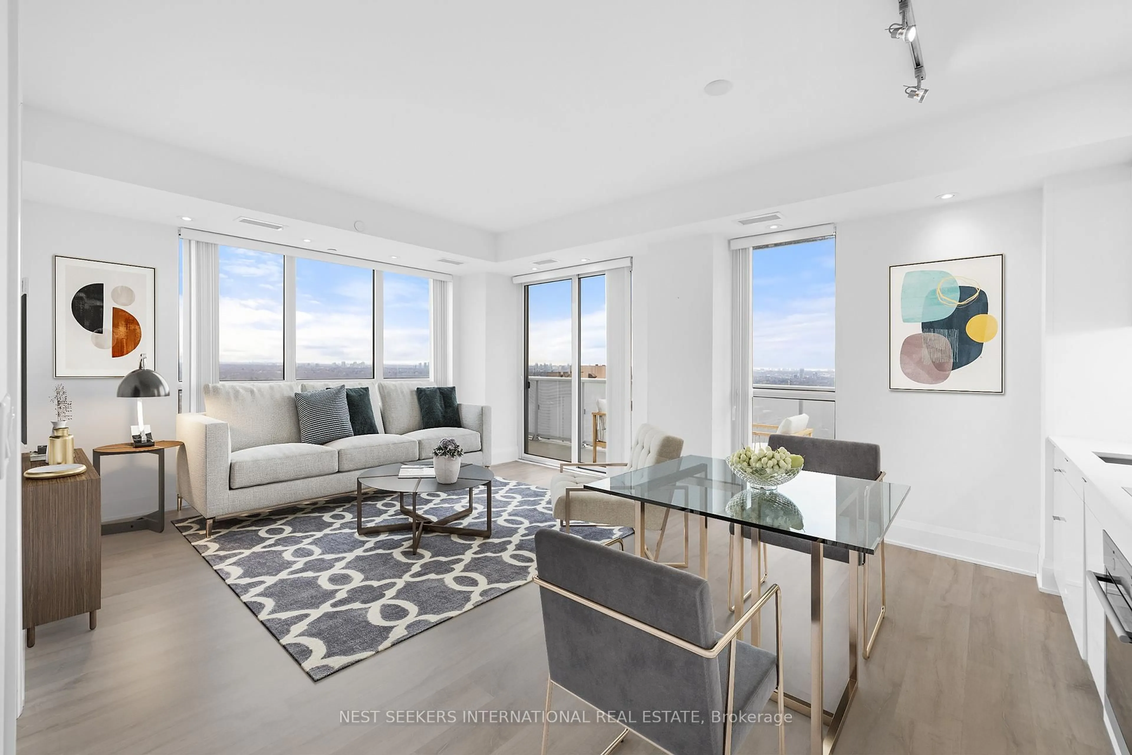 Living room with furniture, unknown for 101 Erskine Ave #2802, Toronto Ontario M4P 1Y5