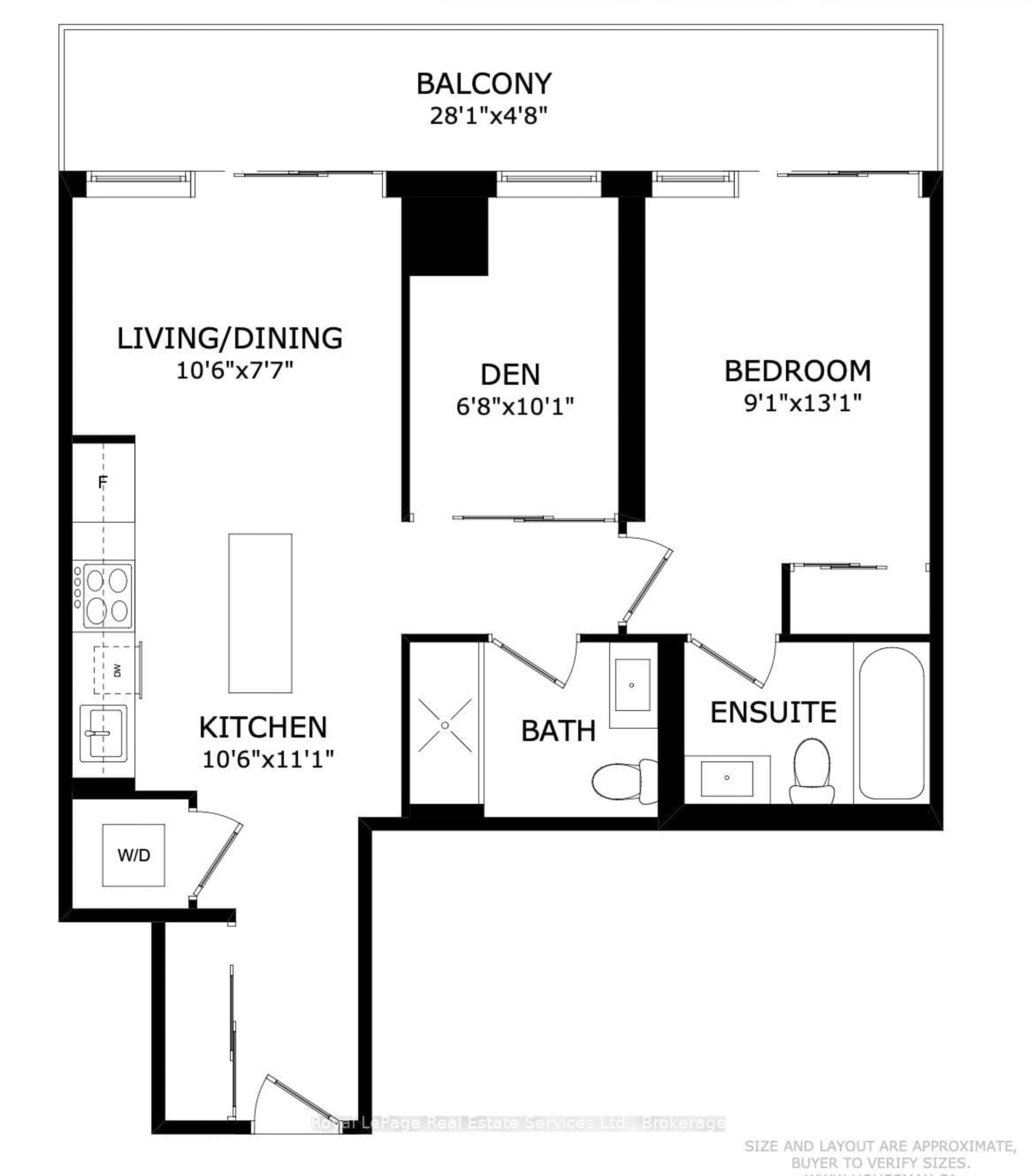 Floor plan for 58 Orchard View Blvd #1711, Toronto Ontario M4R 0A2