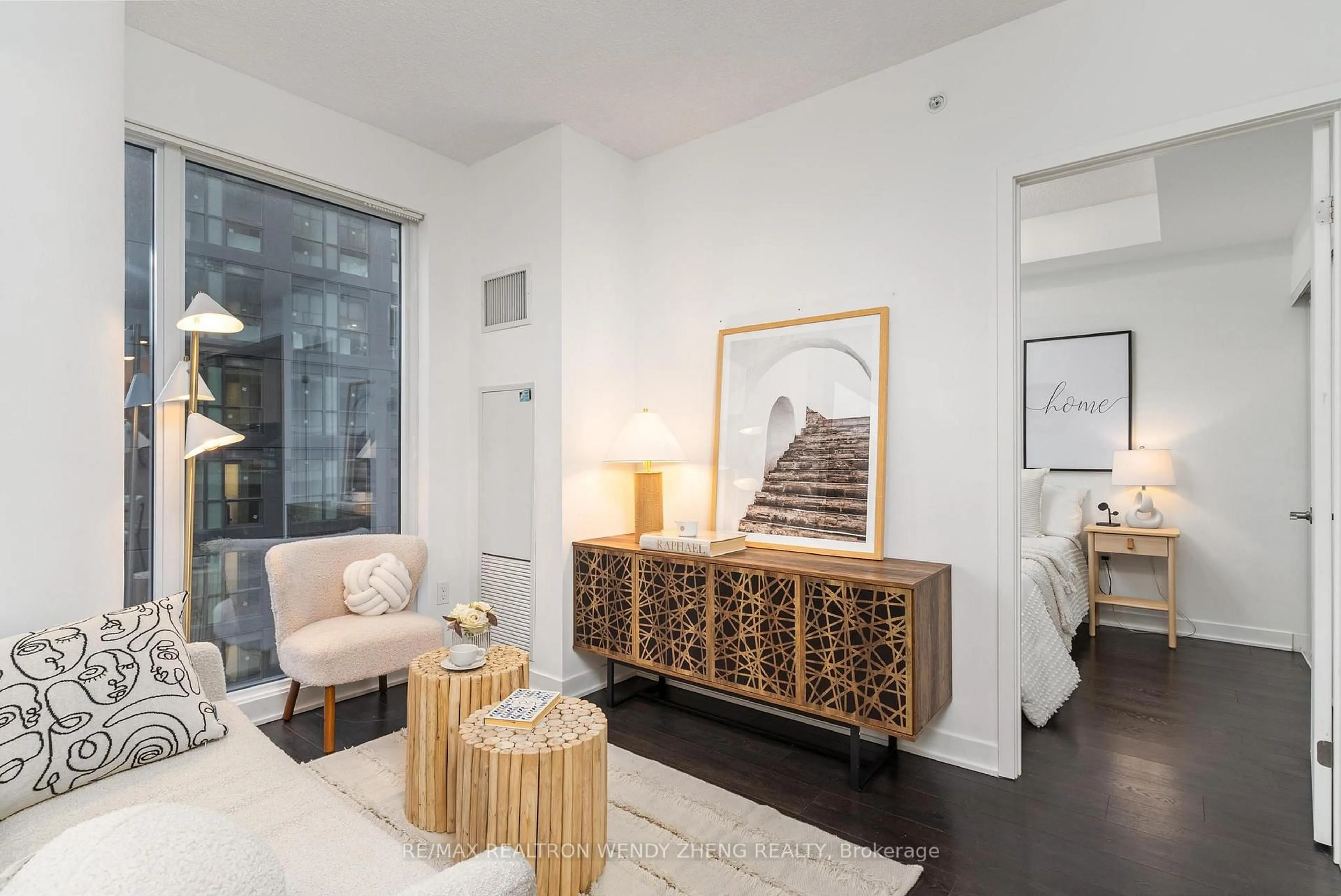 Living room with furniture, unknown for 125 Blue Jays Way St #4608, Toronto Ontario M5V 1J6