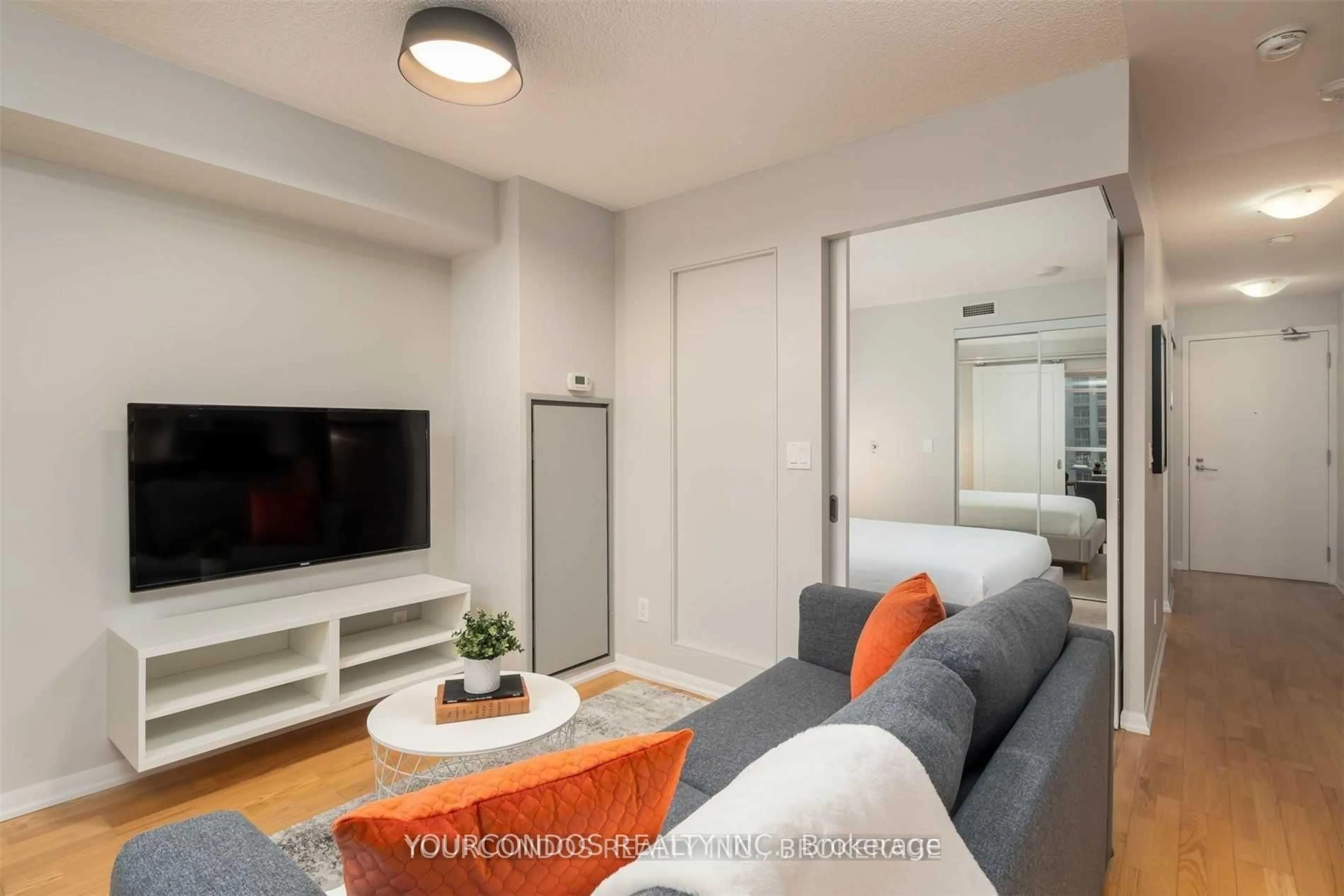 Living room with furniture, unknown for 215 Fort York Blvd #1203, Toronto Ontario M5V 4A2