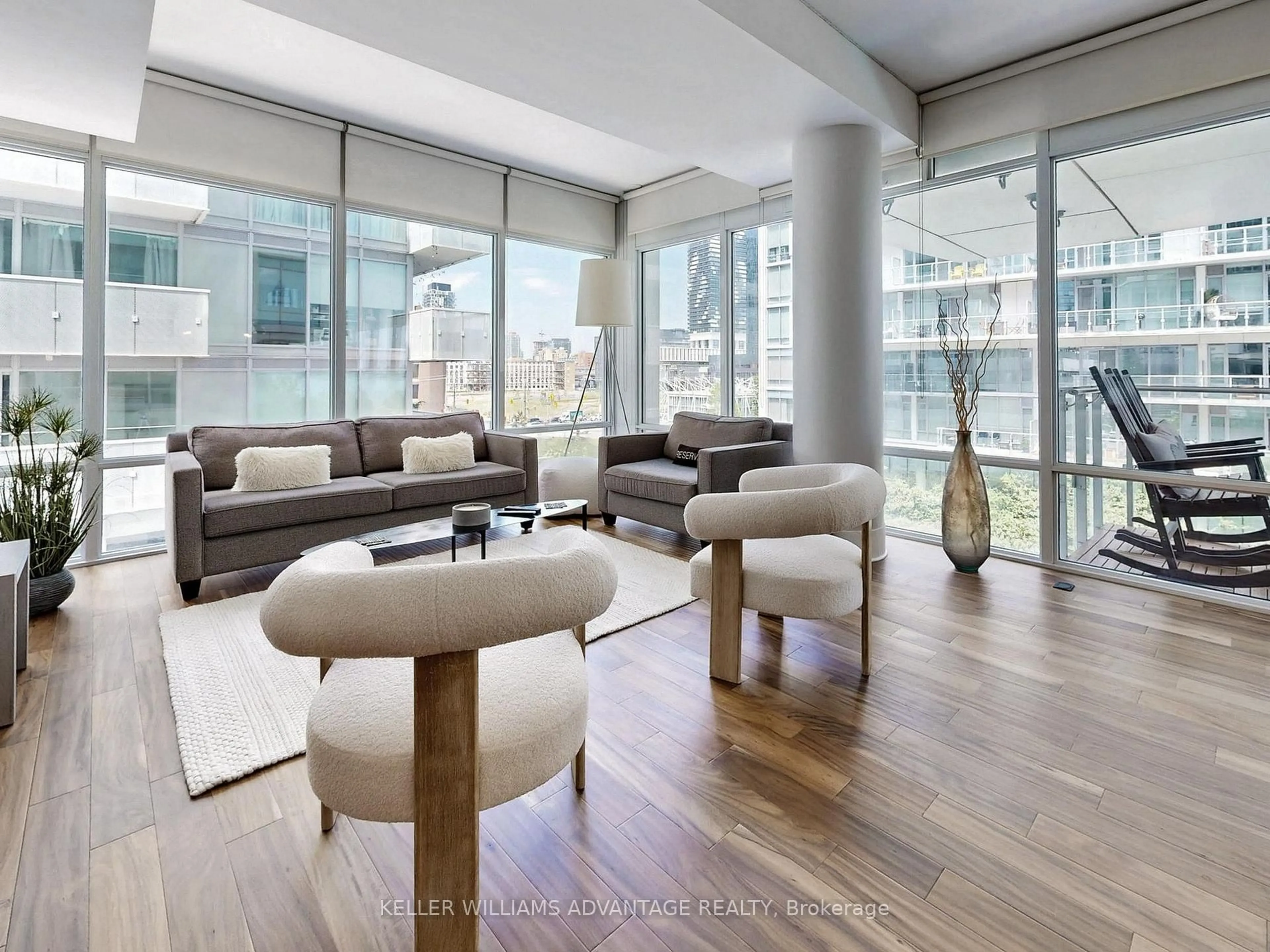 Living room with furniture, unknown for 29 Queens Quay #401, Toronto Ontario M5E 0A4