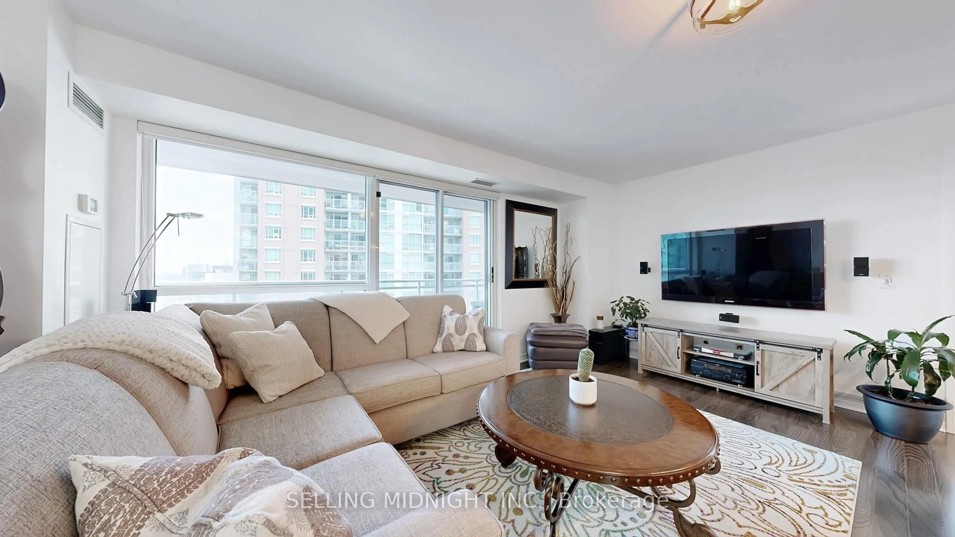 Living room with furniture, unknown for 100 Western Battery Rd #1107, Toronto Ontario M6K 3S2