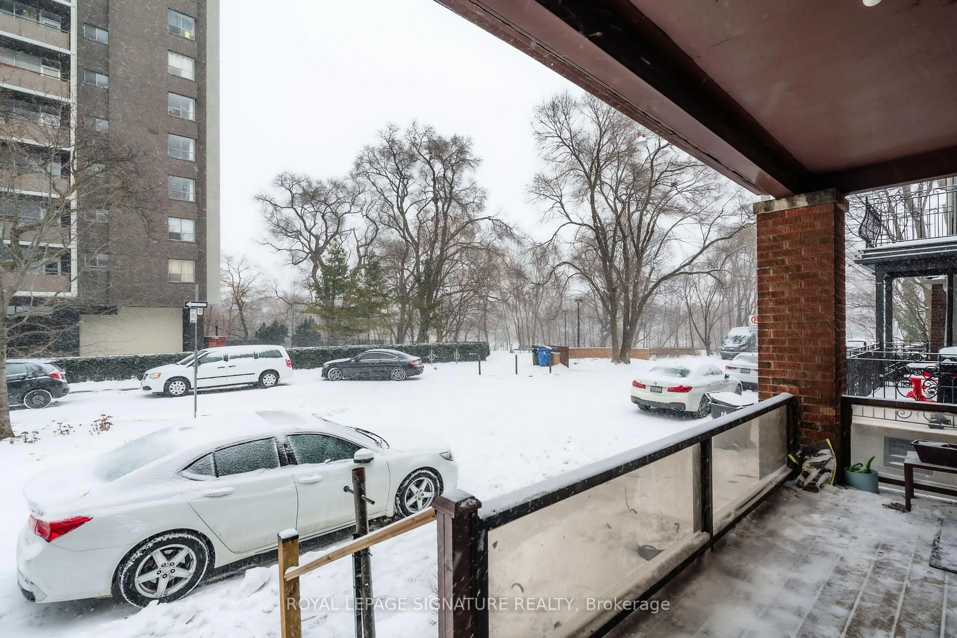 Balcony in the apartment, street for 27 Hillsboro Ave, Toronto Ontario M5R 1S6
